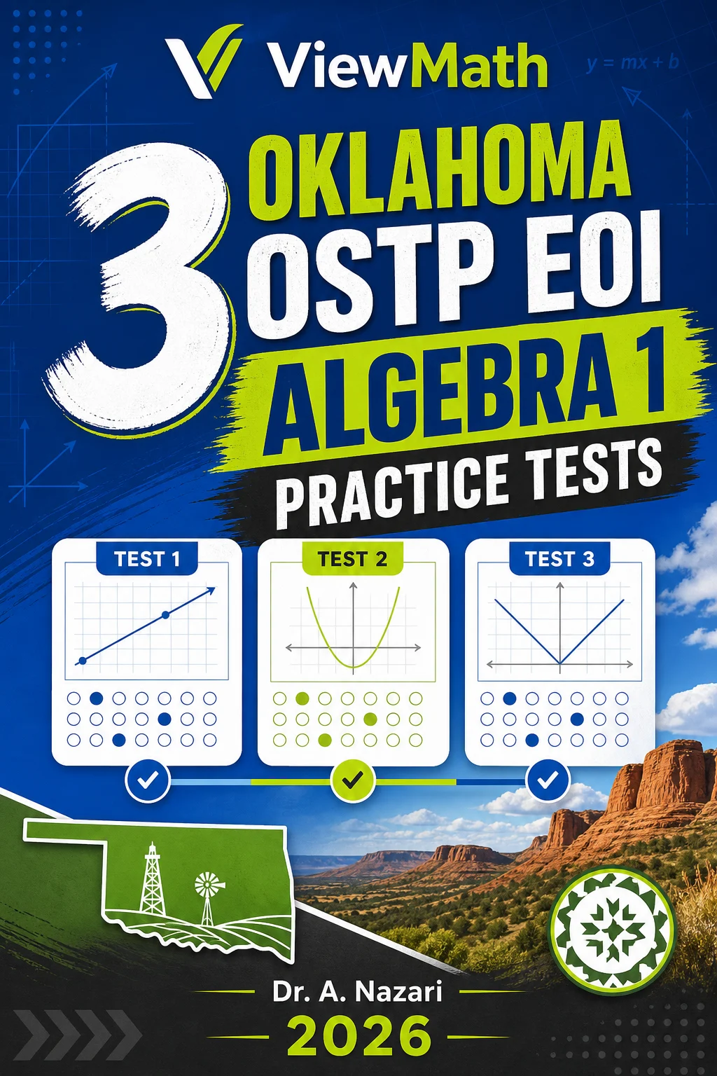 3 Oklahoma OSTP EOI Algebra 1 Math Practice Tests