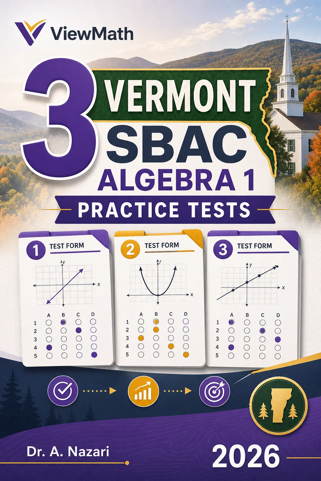 3 Vermont SBAC Algebra 1 Math Practice Tests