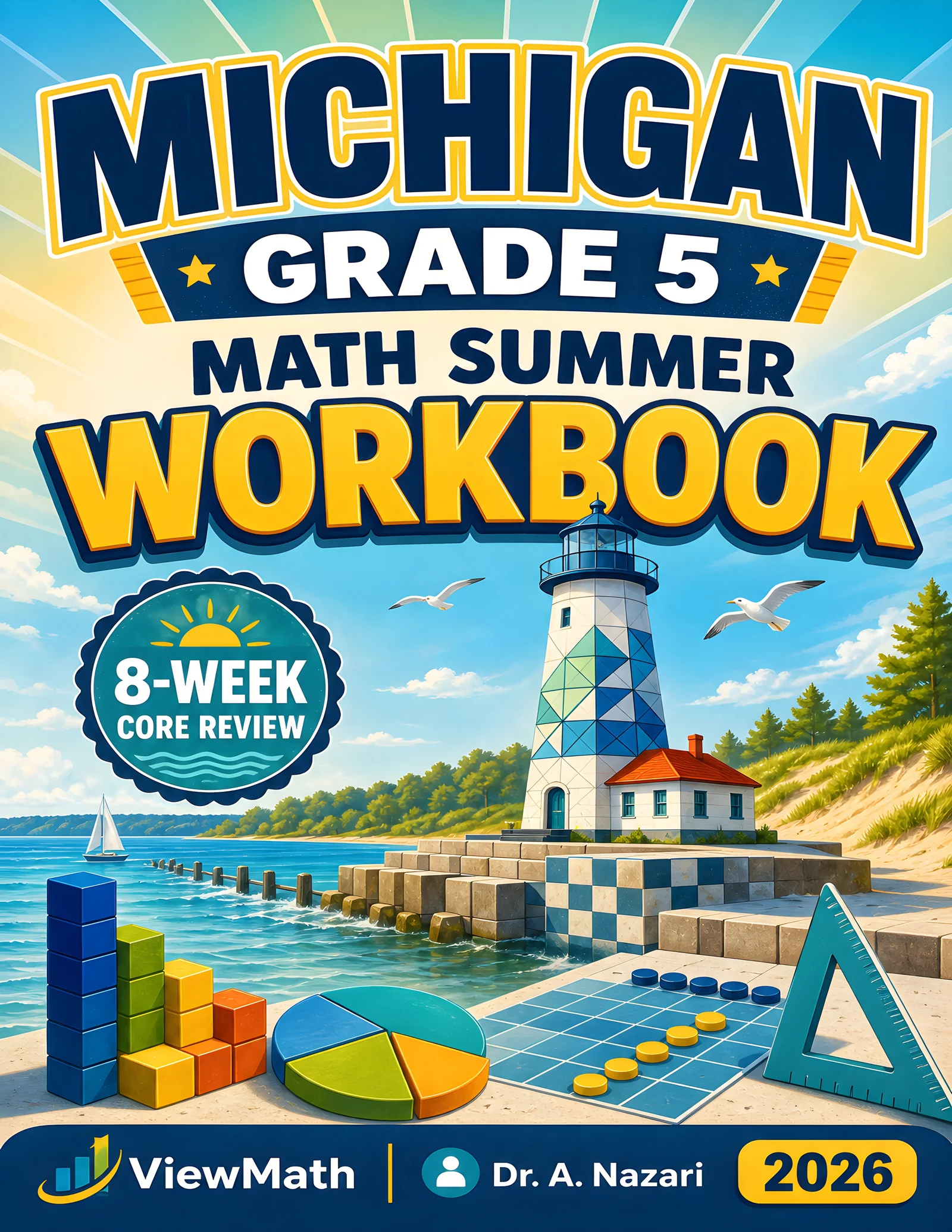 Michigan M-STEP Grade 5 Math Summer Review Workbook