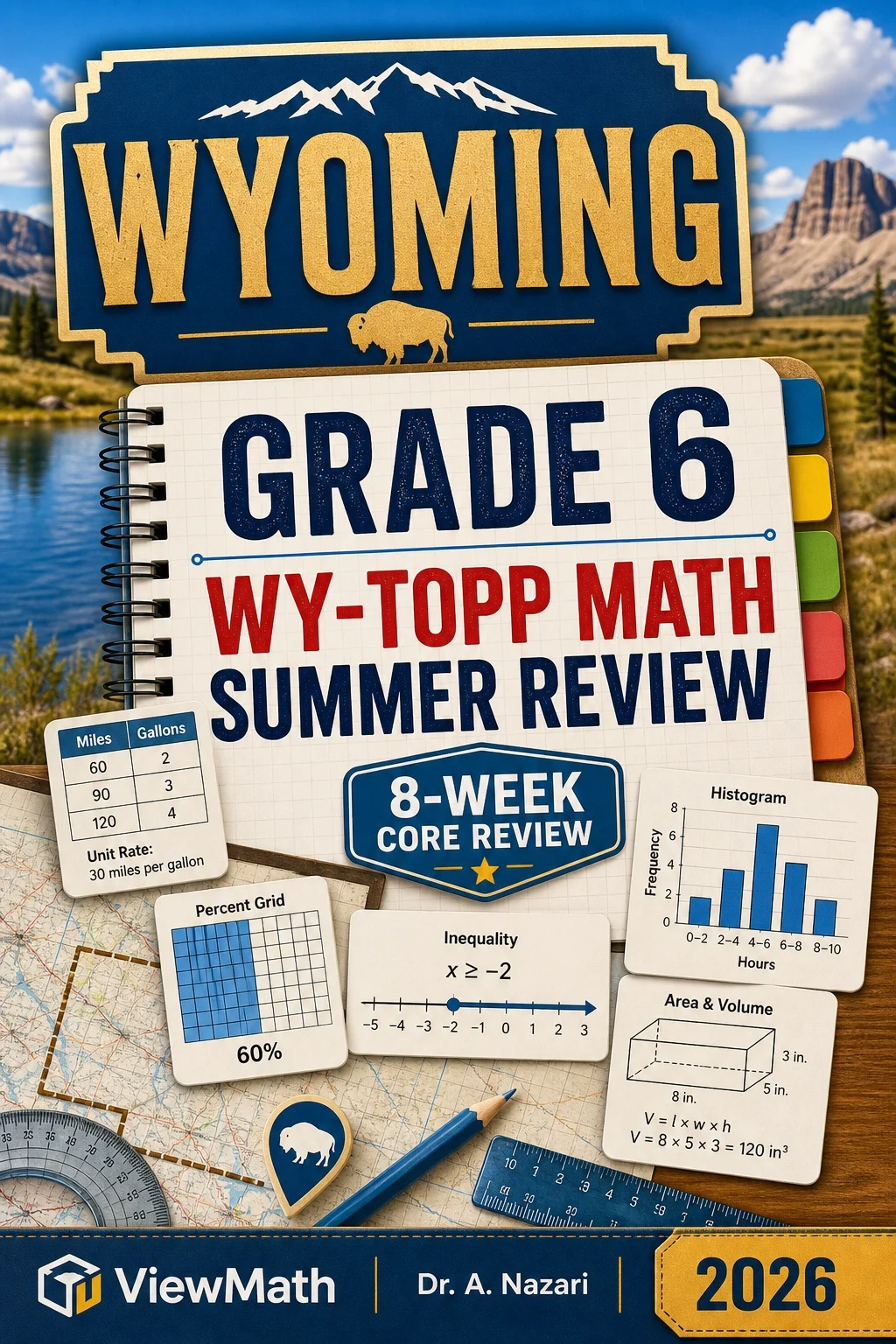 Wyoming WY-TOPP Grade 6 Math Summer Review