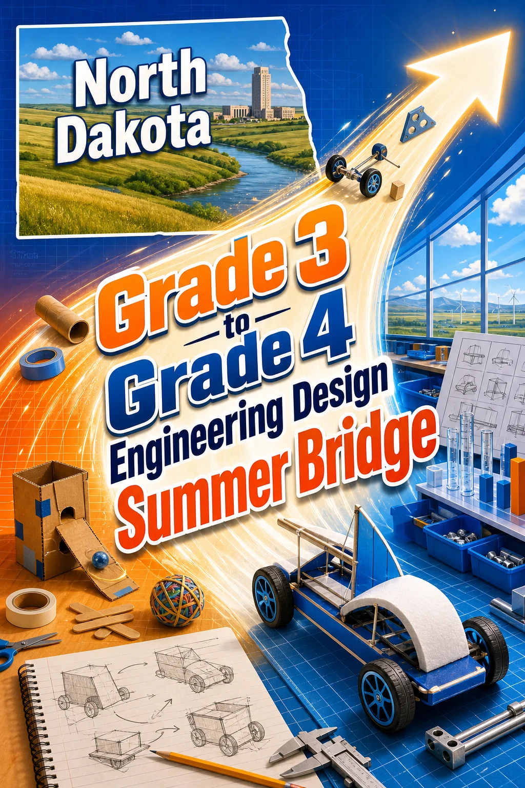 North Dakota Grade 3 to Grade 4 Engineering Design Summer Bridge
