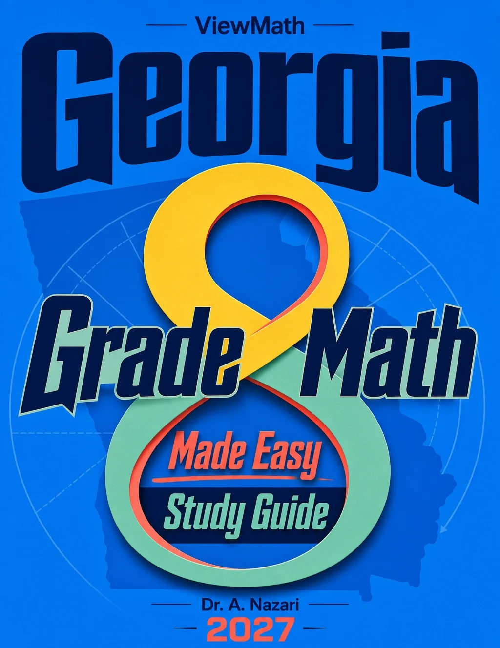 Georgia Milestones Grade 8 Math Learn & Test Bundle: 7 Books & 25 Tests