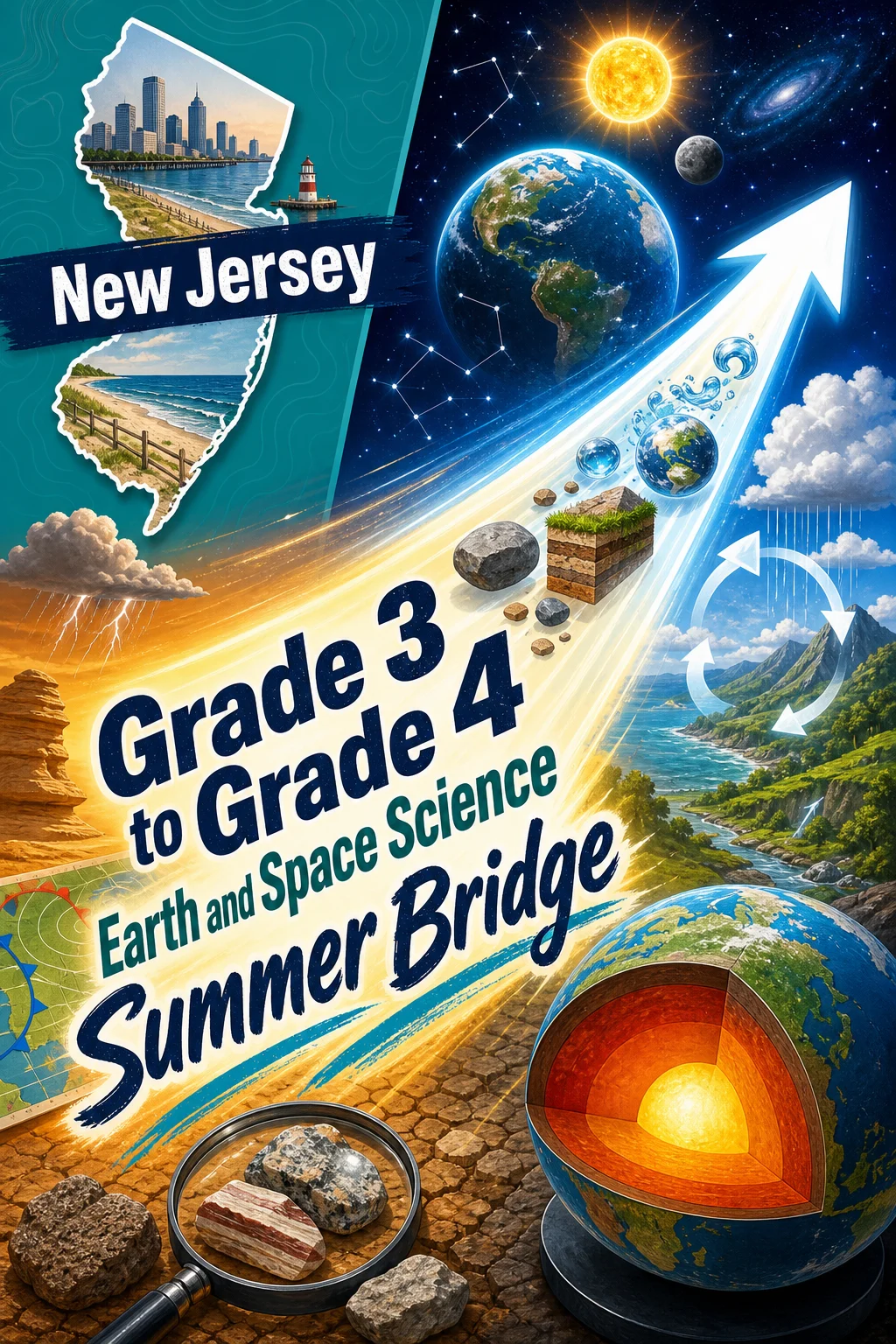 New Jersey Grade 3 to Grade 4 Earth and Space Science Summer Bridge