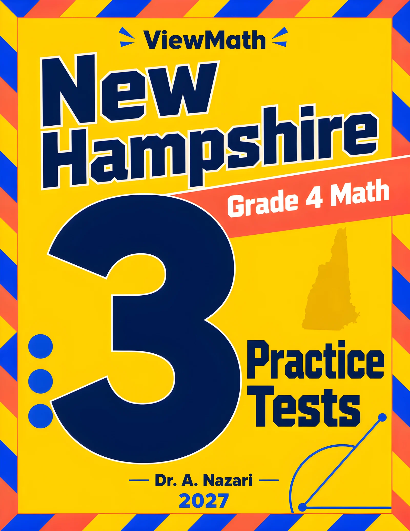 New Hampshire NH SAS Grade 4 Math Practice Tests Bundle: 25 Full-Length Tests