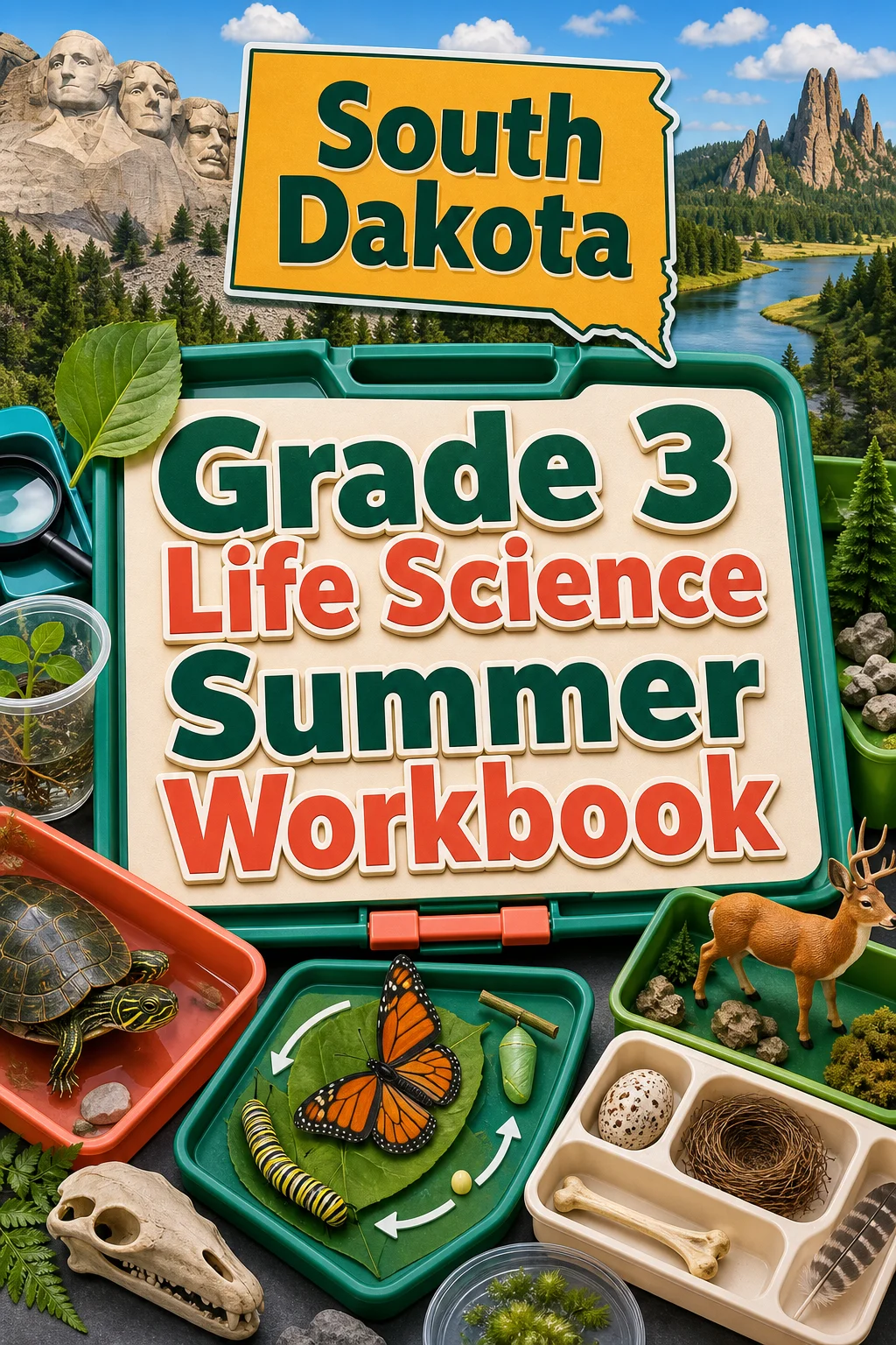 South Dakota Grade 3 Life Science Summer Workbook