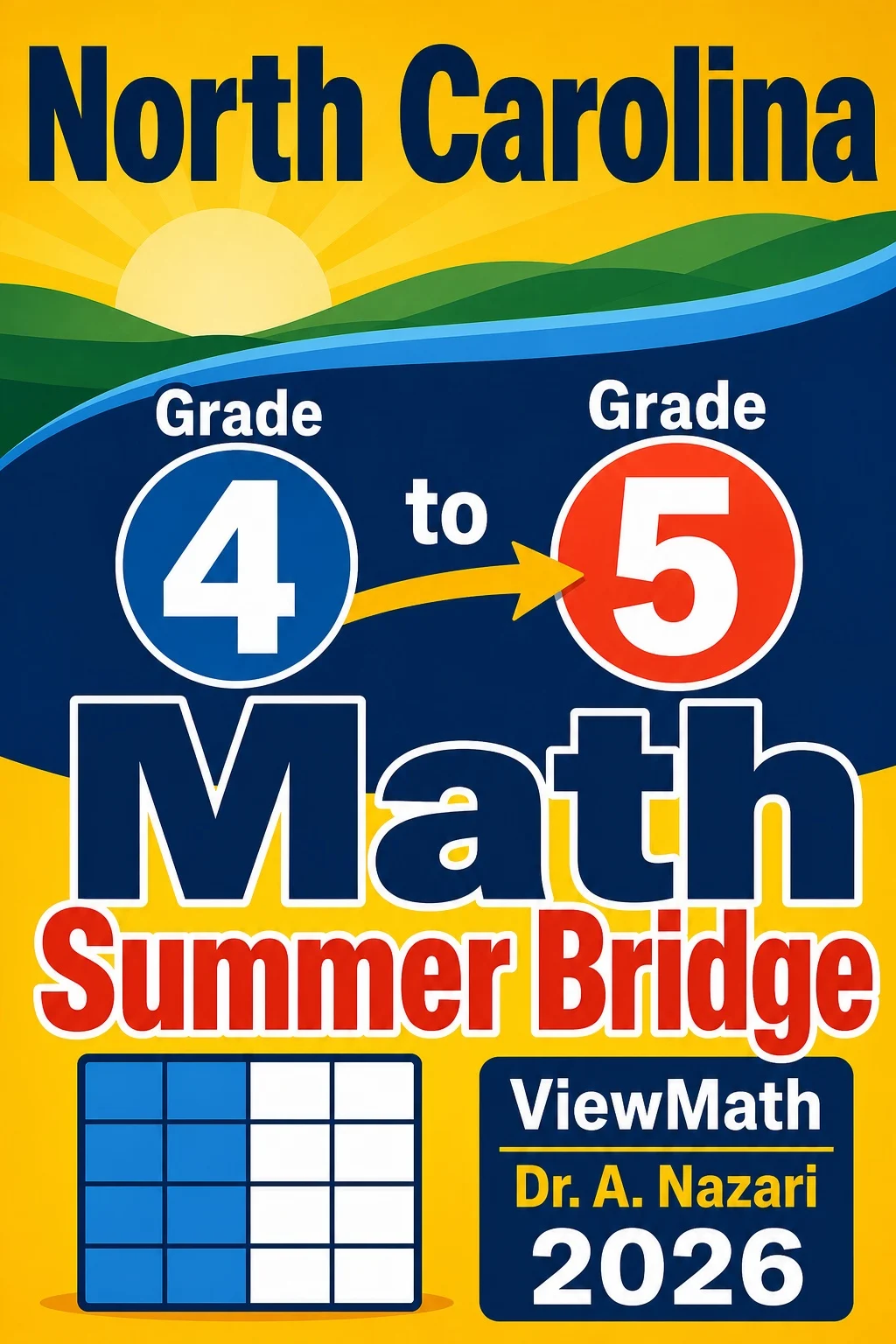 North Carolina NC EOG Grade 4 Math Summer Bridge