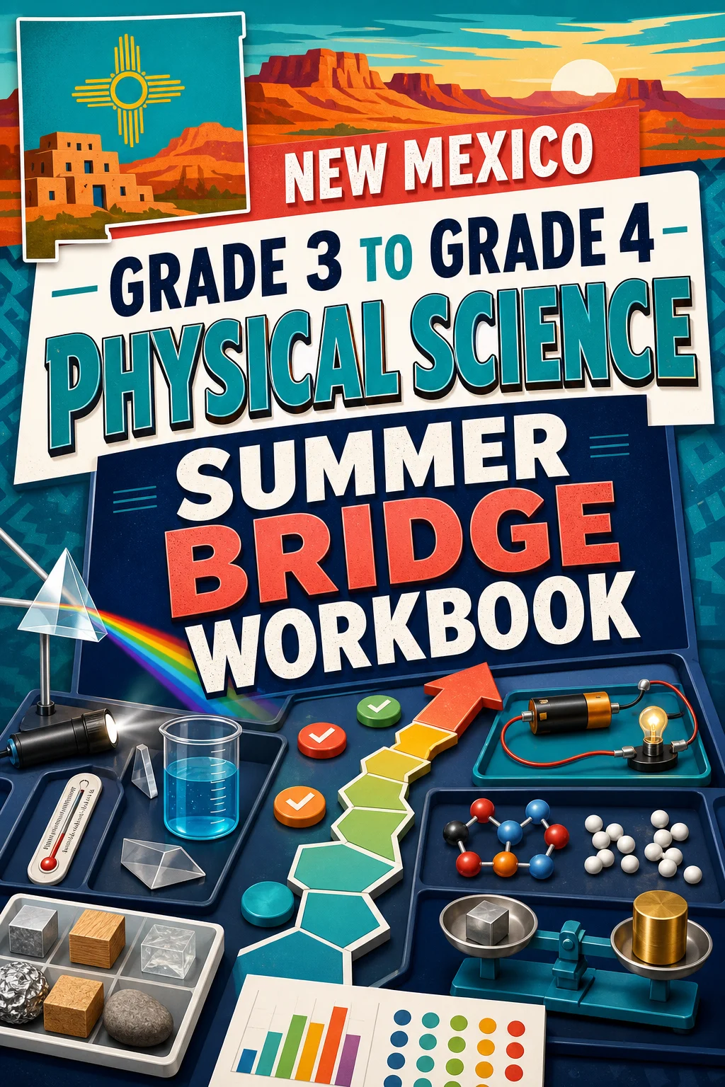 New Mexico Grade 3 to Grade 4 Physical Science Summer Bridge Workbook