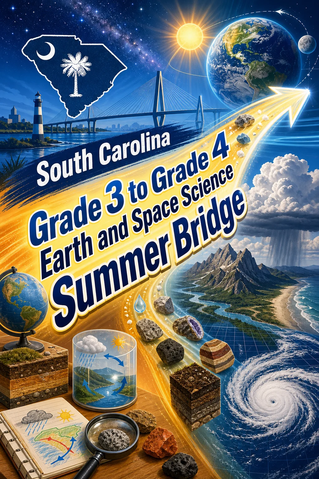 South Carolina Grade 3 to Grade 4 Earth and Space Science Summer Bridge