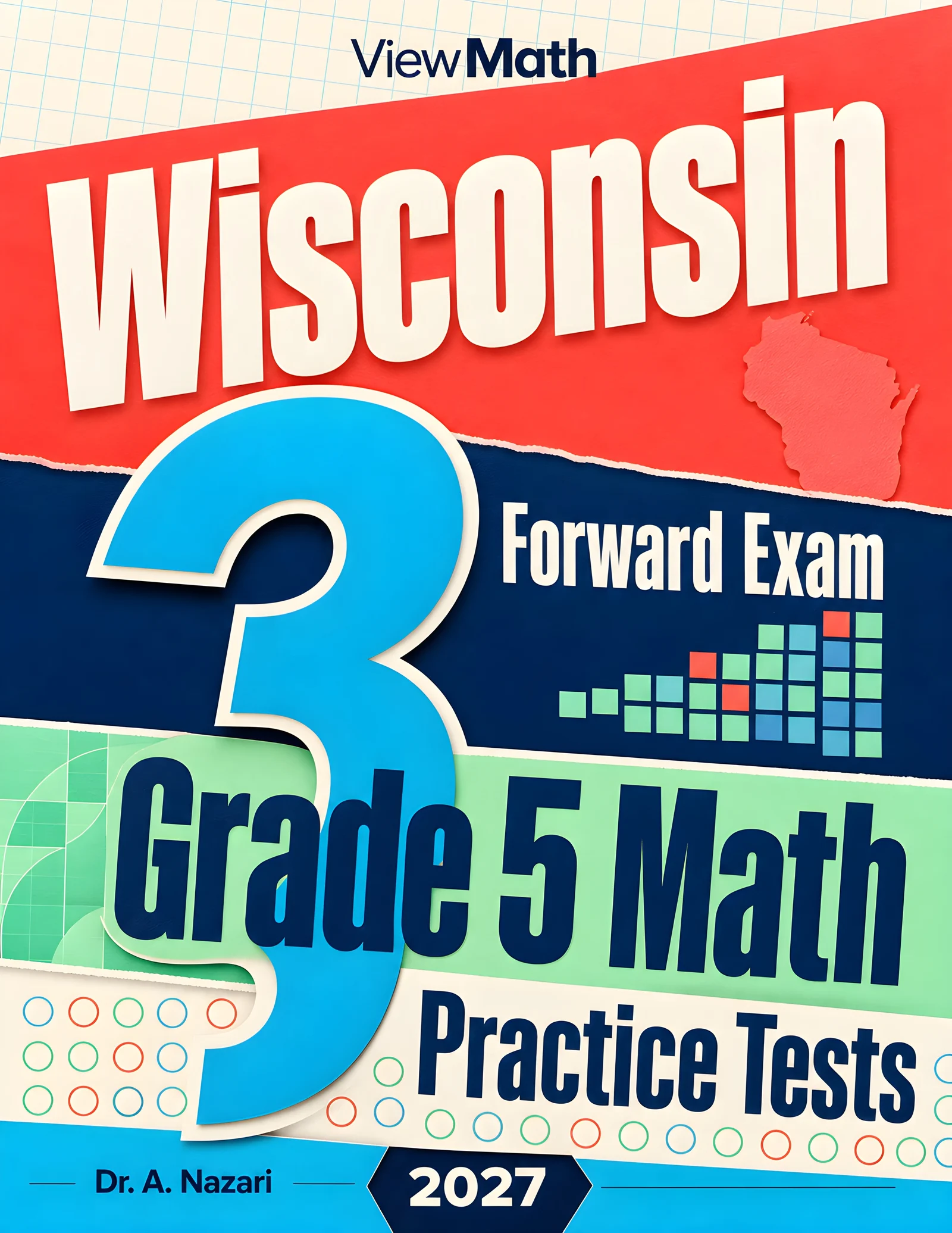Wisconsin Forward Exam Grade 5 Math Practice Tests Bundle: 25 Full-Length Tests
