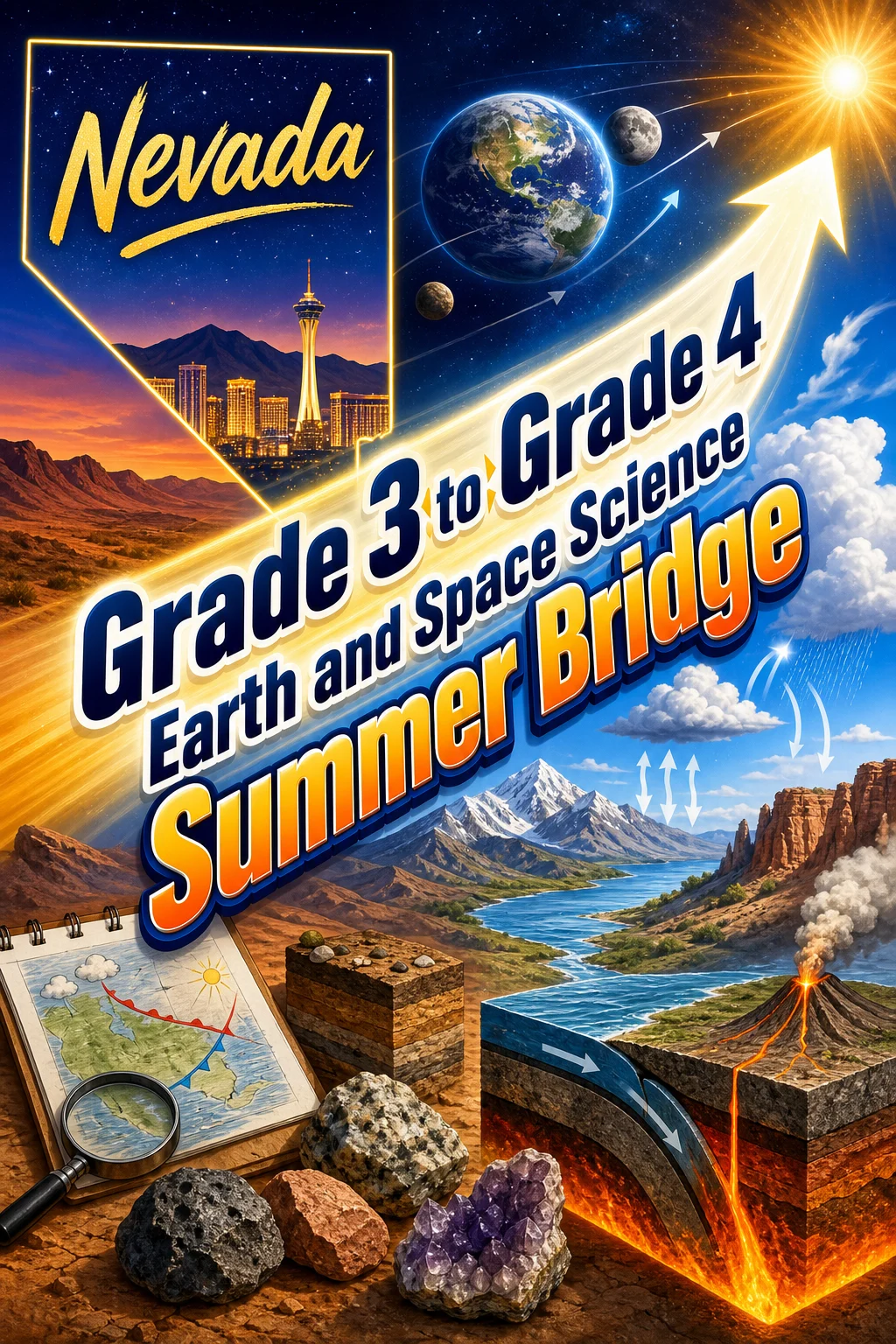 Nevada Grade 3 to Grade 4 Earth and Space Science Summer Bridge