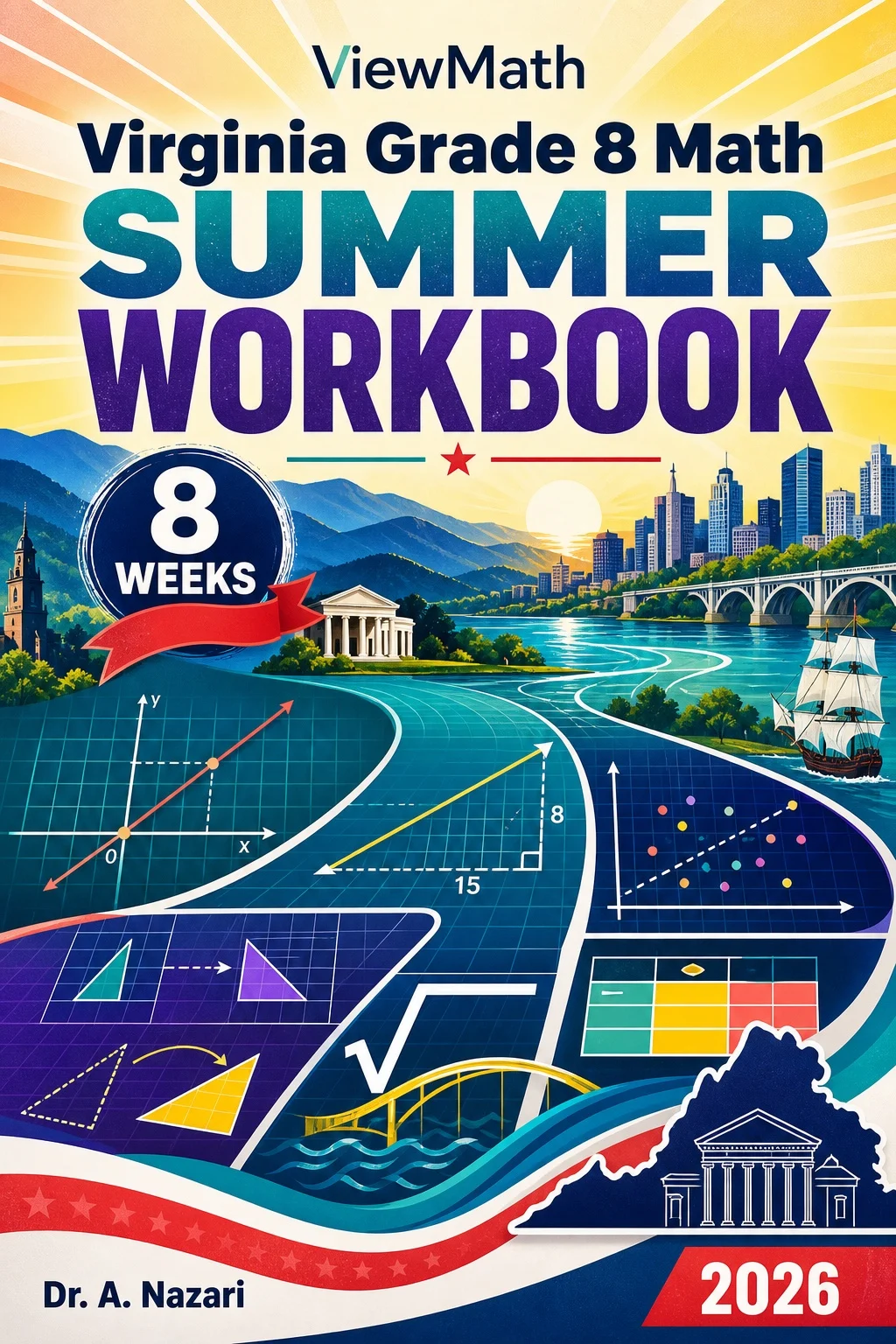 Virginia SOL Grade 8 Math Summer Review Workbook