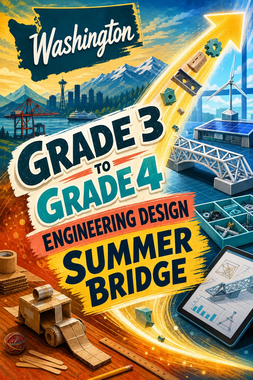 Washington Grade 3 to Grade 4 Engineering Design Summer Bridge