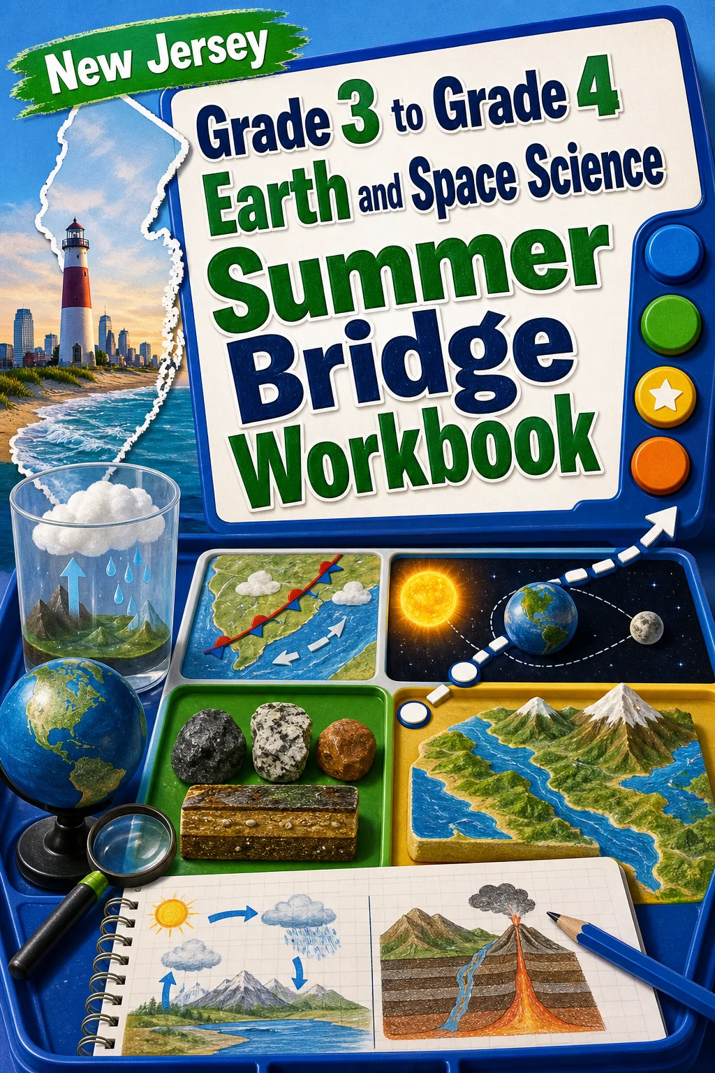 New Jersey Grade 3 to Grade 4 Earth and Space Science Summer Bridge Workbook