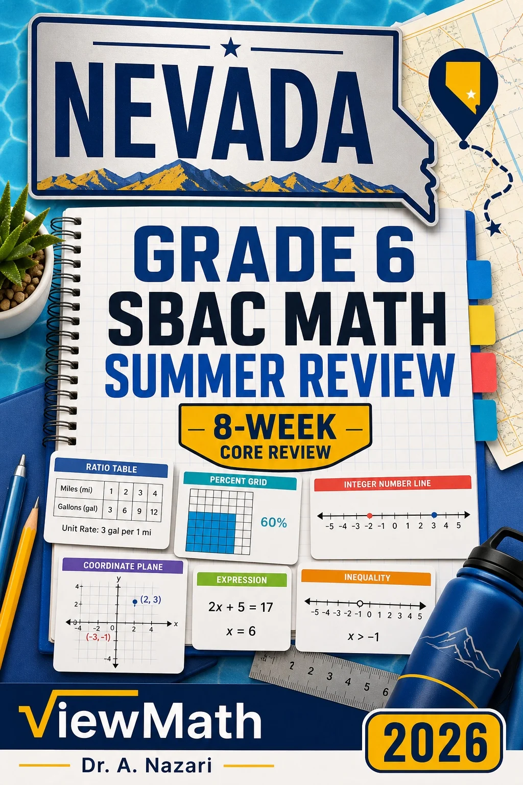 Nevada SBAC Grade 6 Math Summer Review