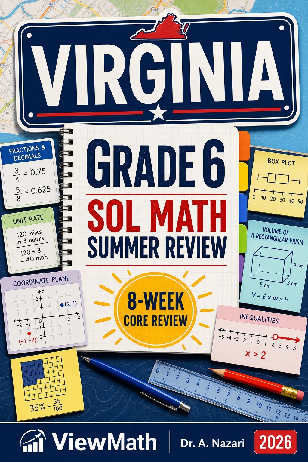 Virginia SOL Grade 6 Math Summer Review
