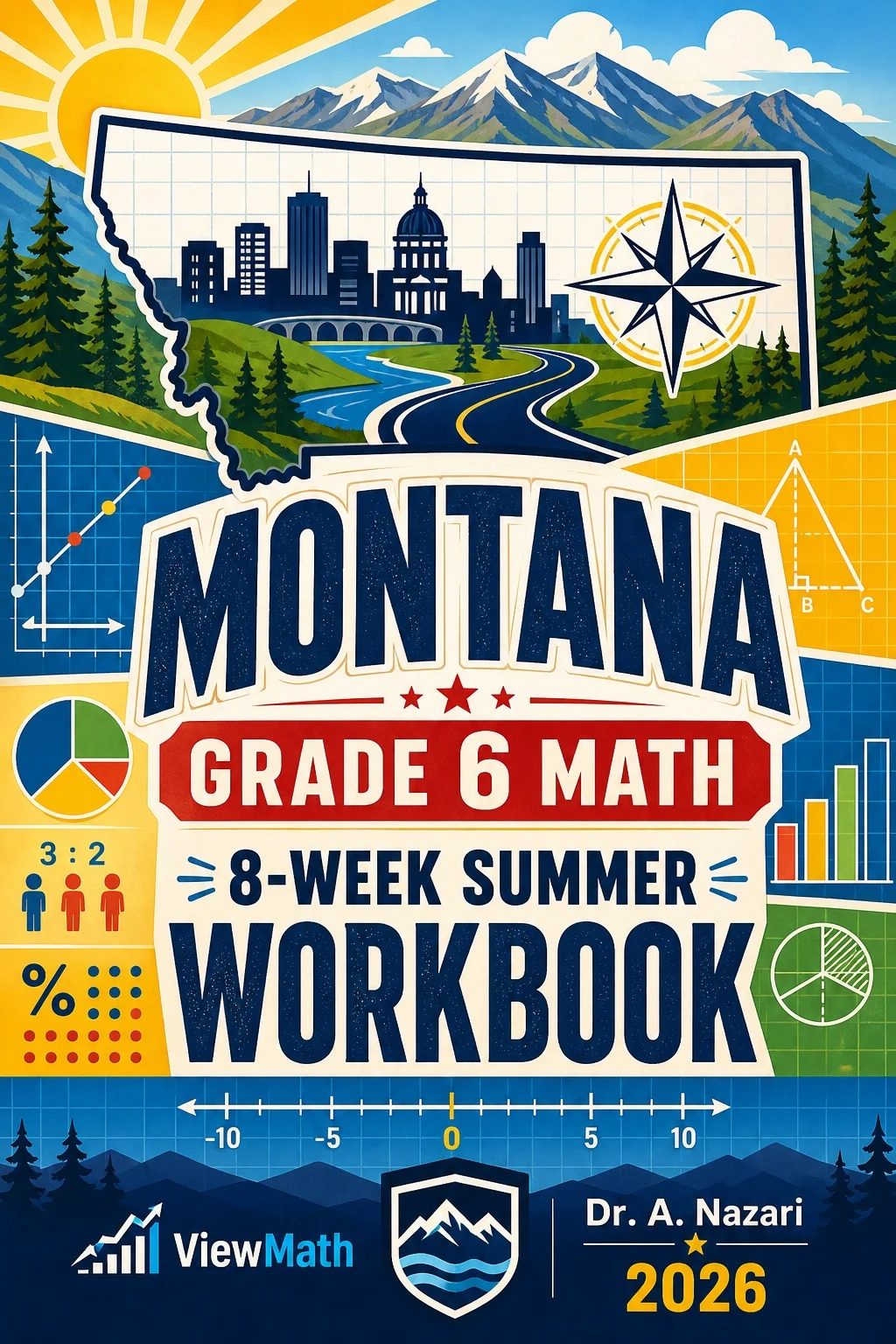 Montana MontCAS Grade 6 Math Summer Review Workbook