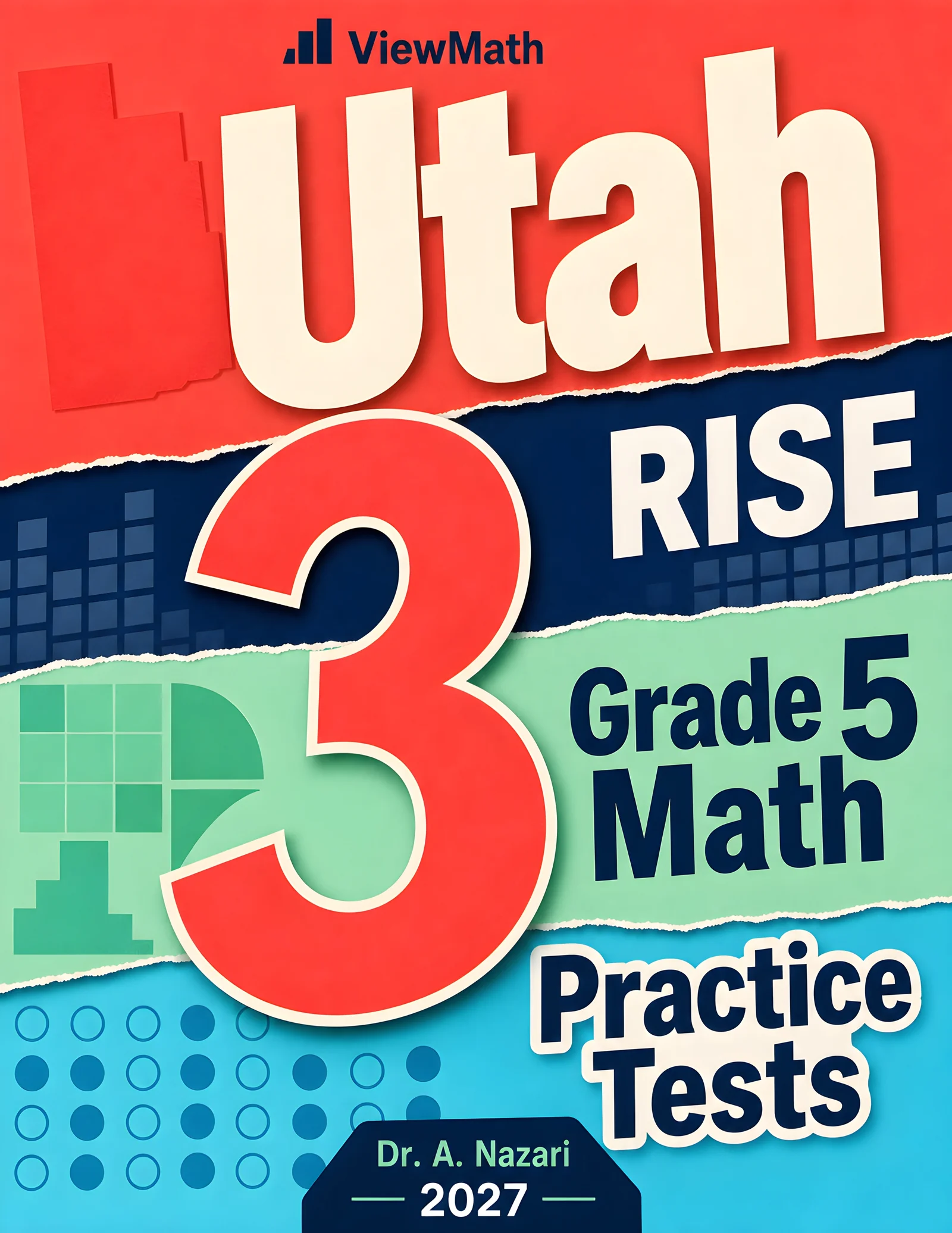 Utah RISE Grade 5 Math Practice Tests Bundle: 25 Unique Full-Length Tests