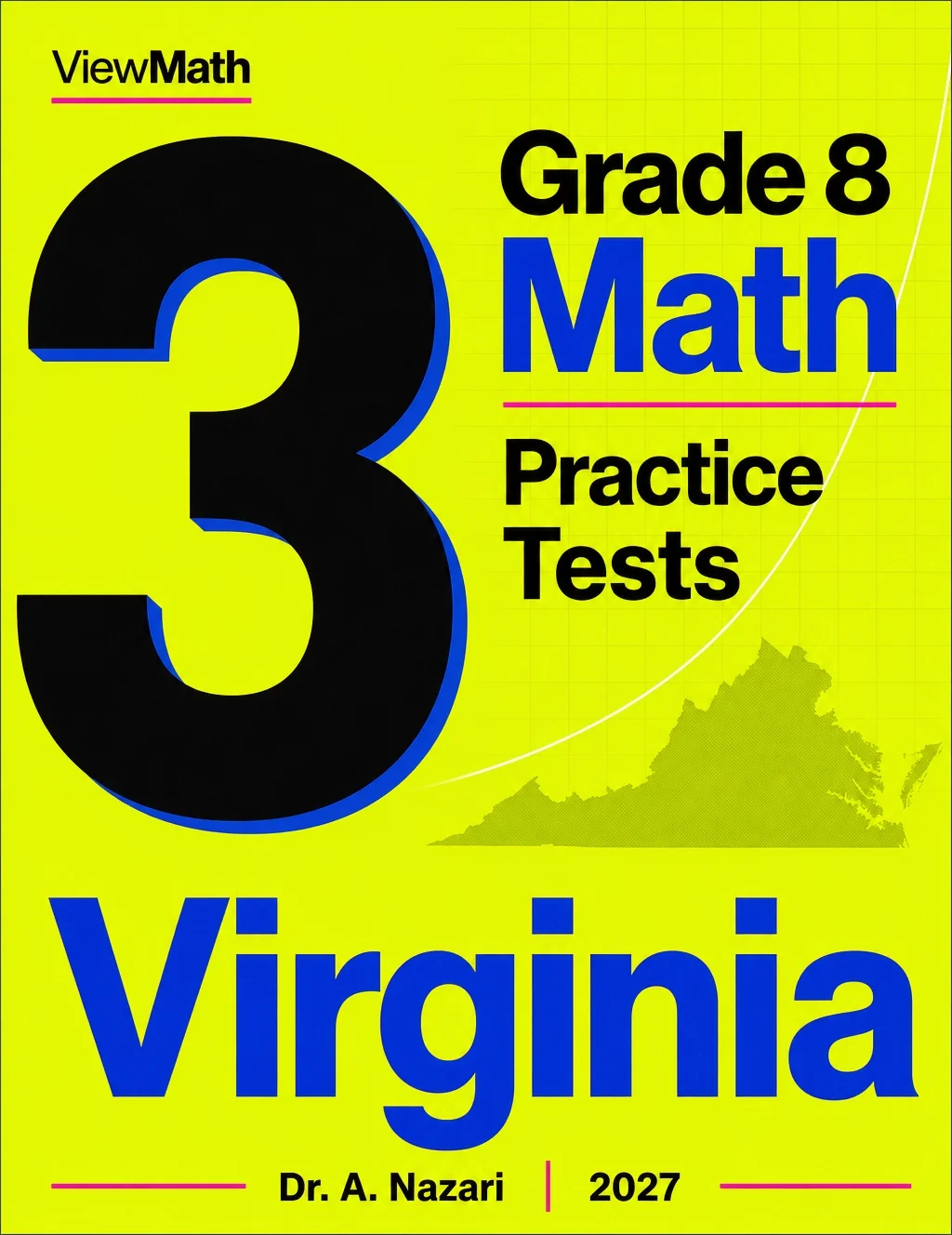 Virginia SOL Grade 8 Math Practice Tests Bundle: 25 Unique Full-Length Tests