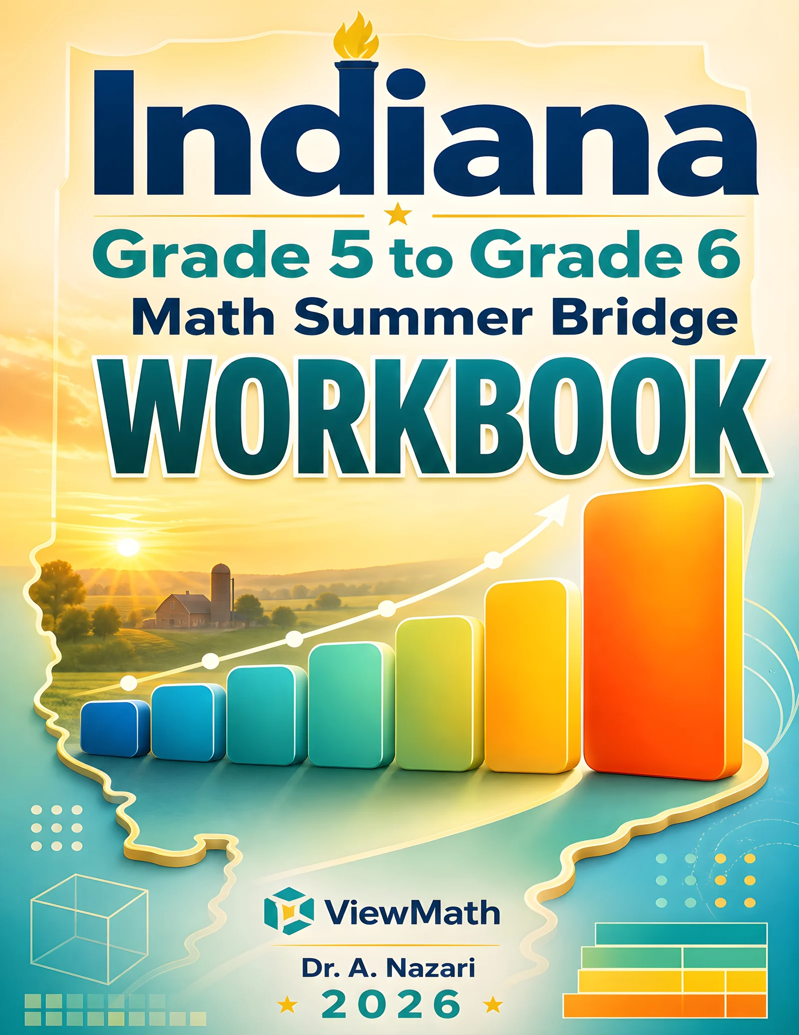 Indiana ILEARN Grade 5 Math Summer Bridge Workbook