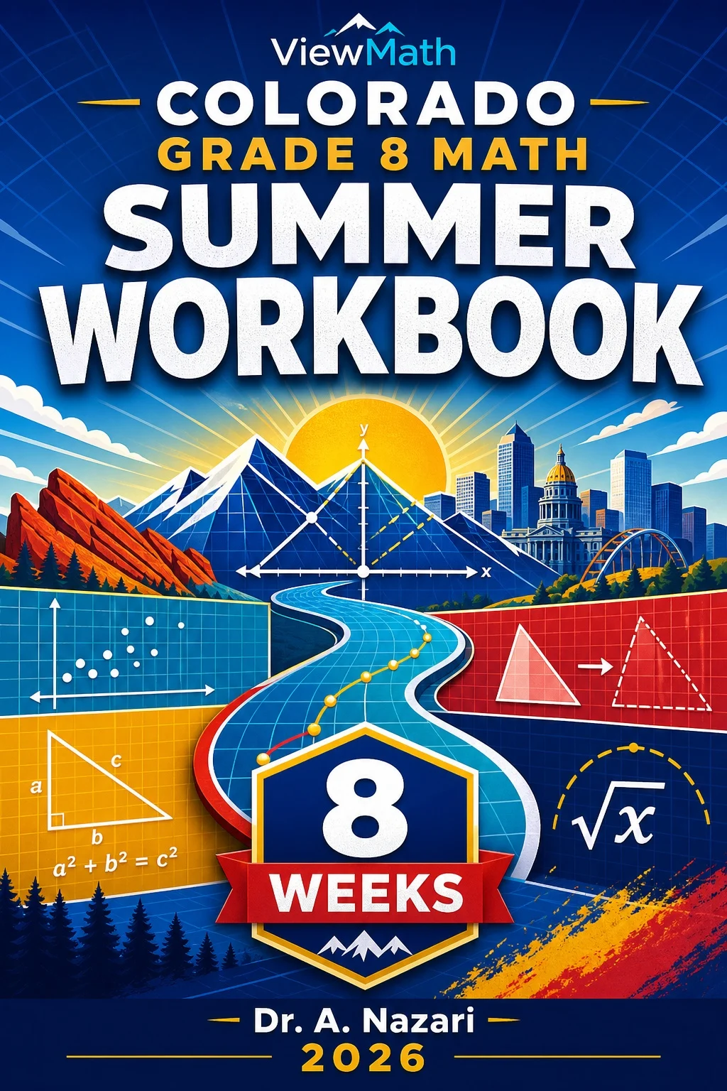 Colorado CMAS Grade 8 Math Summer Review Workbook