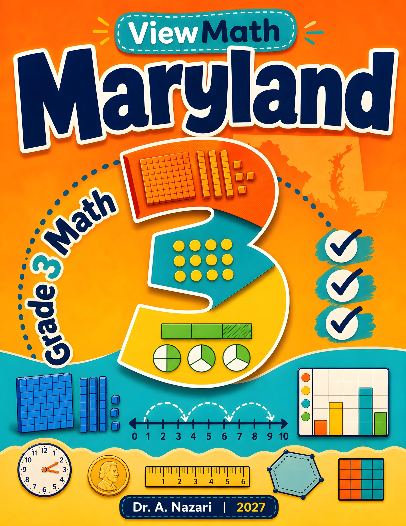 Maryland MCAP Grade 4 Math Practice Tests Bundle: 25 Unique Full-Length Tests