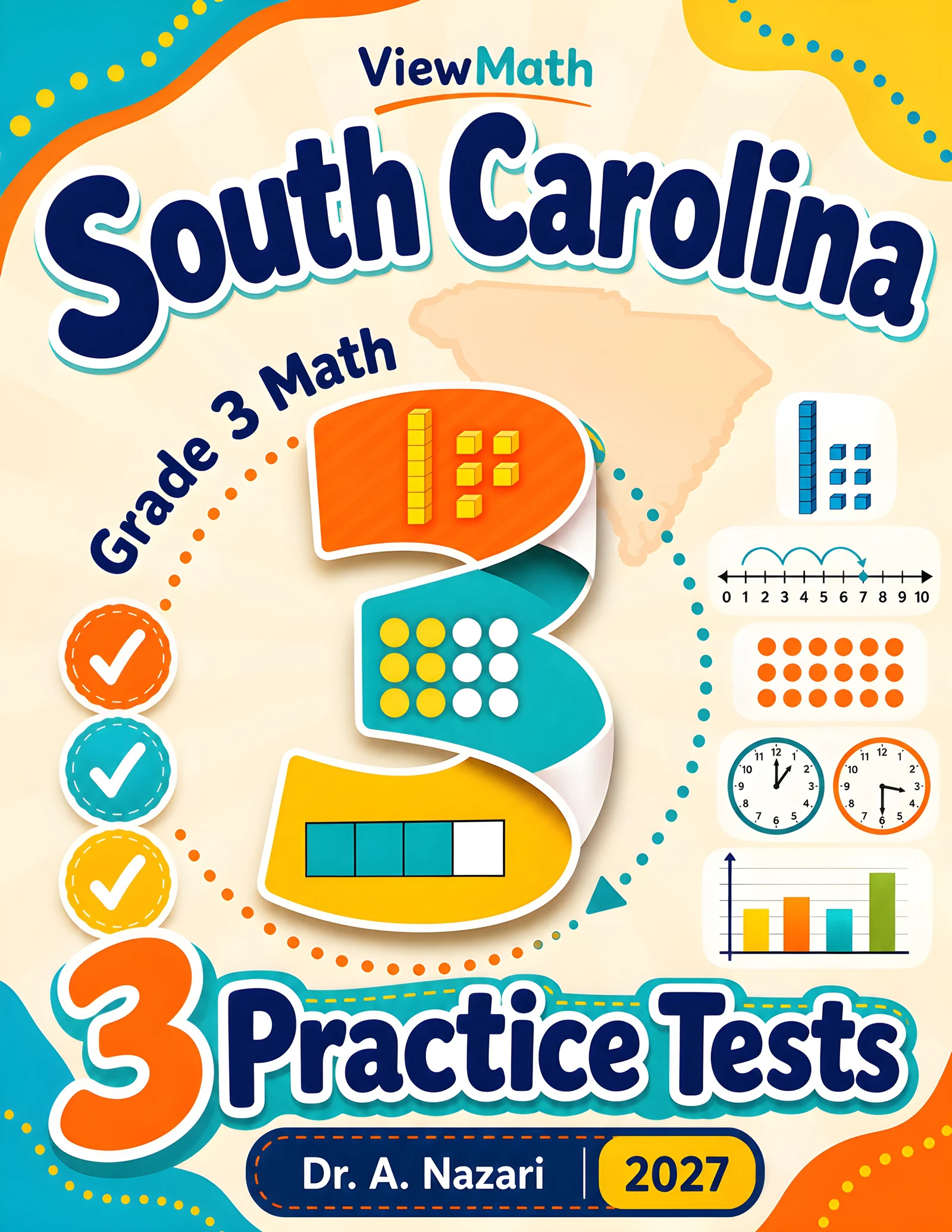 South Carolina SC READY Grade 4 Math Practice Tests Bundle: 25 Full-Length Tests
