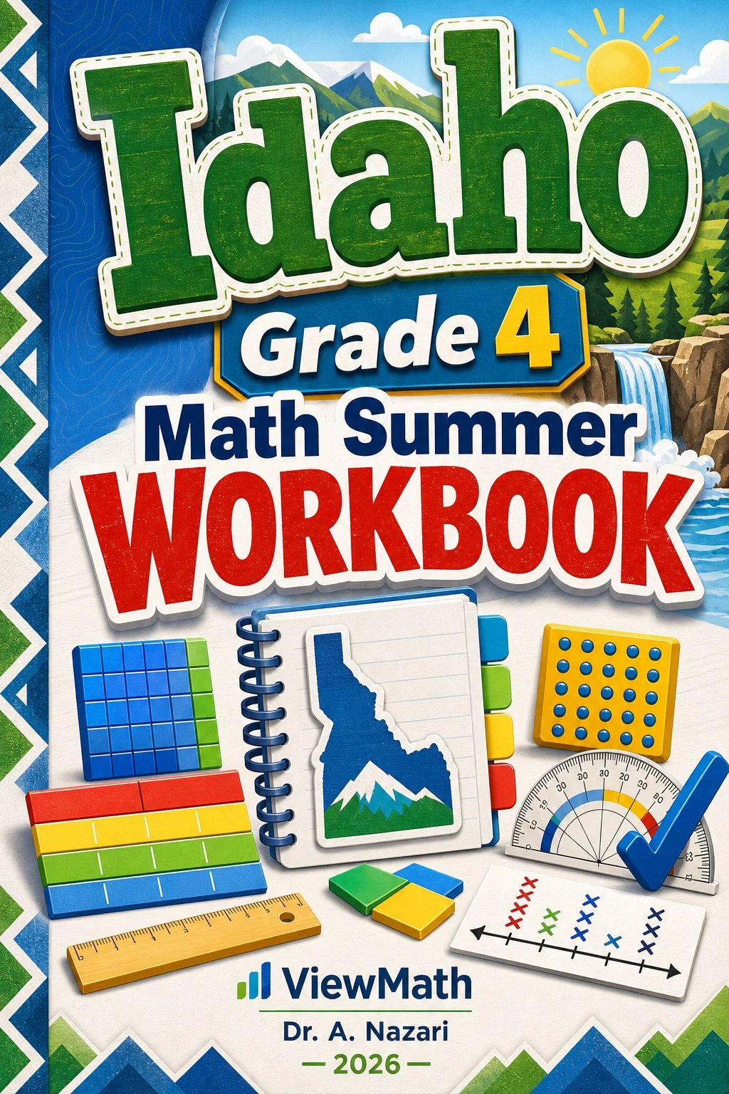 Idaho ISAT Grade 4 Math Summer Review Workbook
