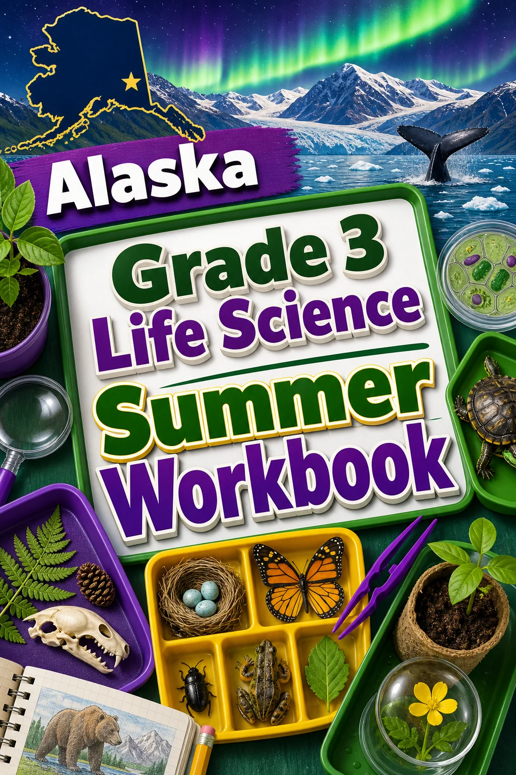 Alaska Grade 3 Life Science Summer Workbook