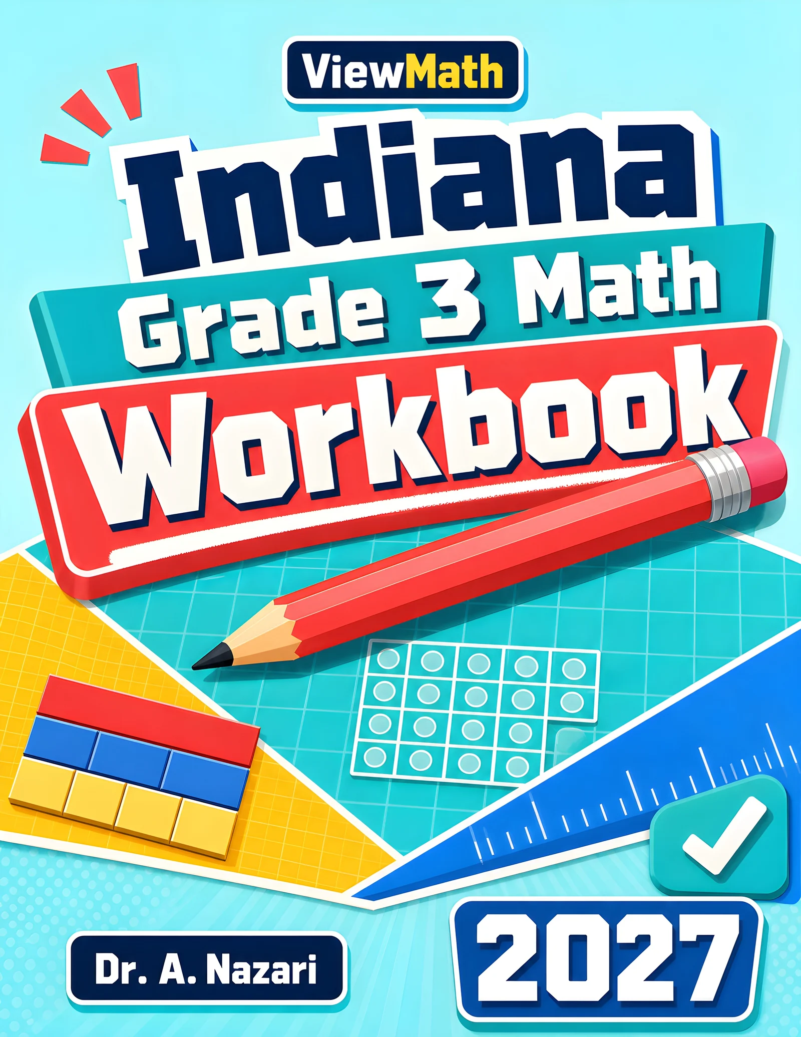 Indiana ILEARN Grade 3 Math Workbook