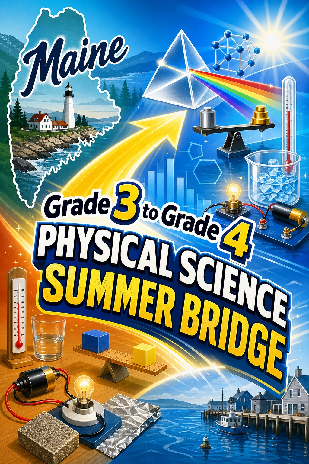 Maine Grade 3 to Grade 4 Physical Science Summer Bridge