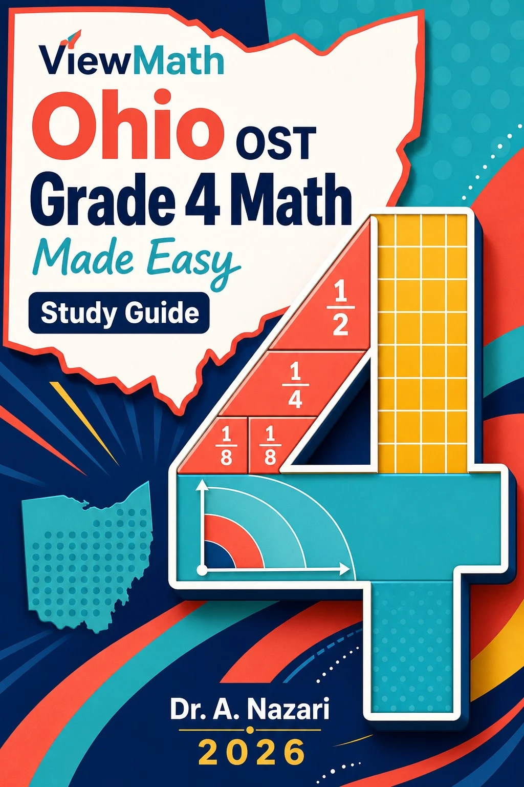 Ohio OST Grade 4 Math Learn & Test Bundle: 3 Guides, Workbook & 25 Tests