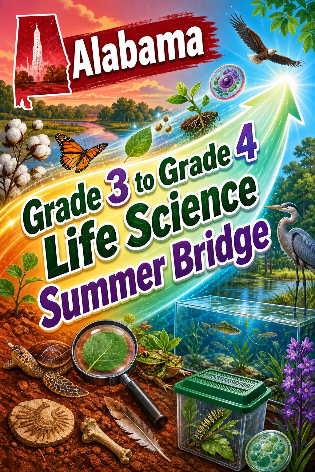 Alabama Grade 3 to Grade 4 Life Science Summer Bridge
