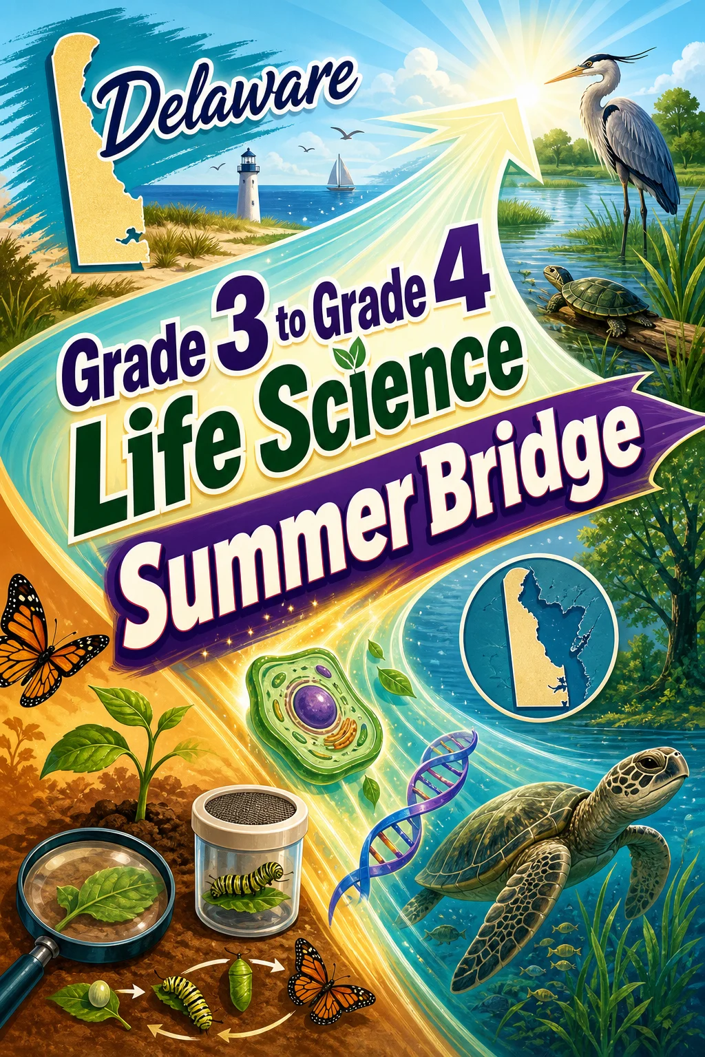 Delaware Grade 3 to Grade 4 Life Science Summer Bridge