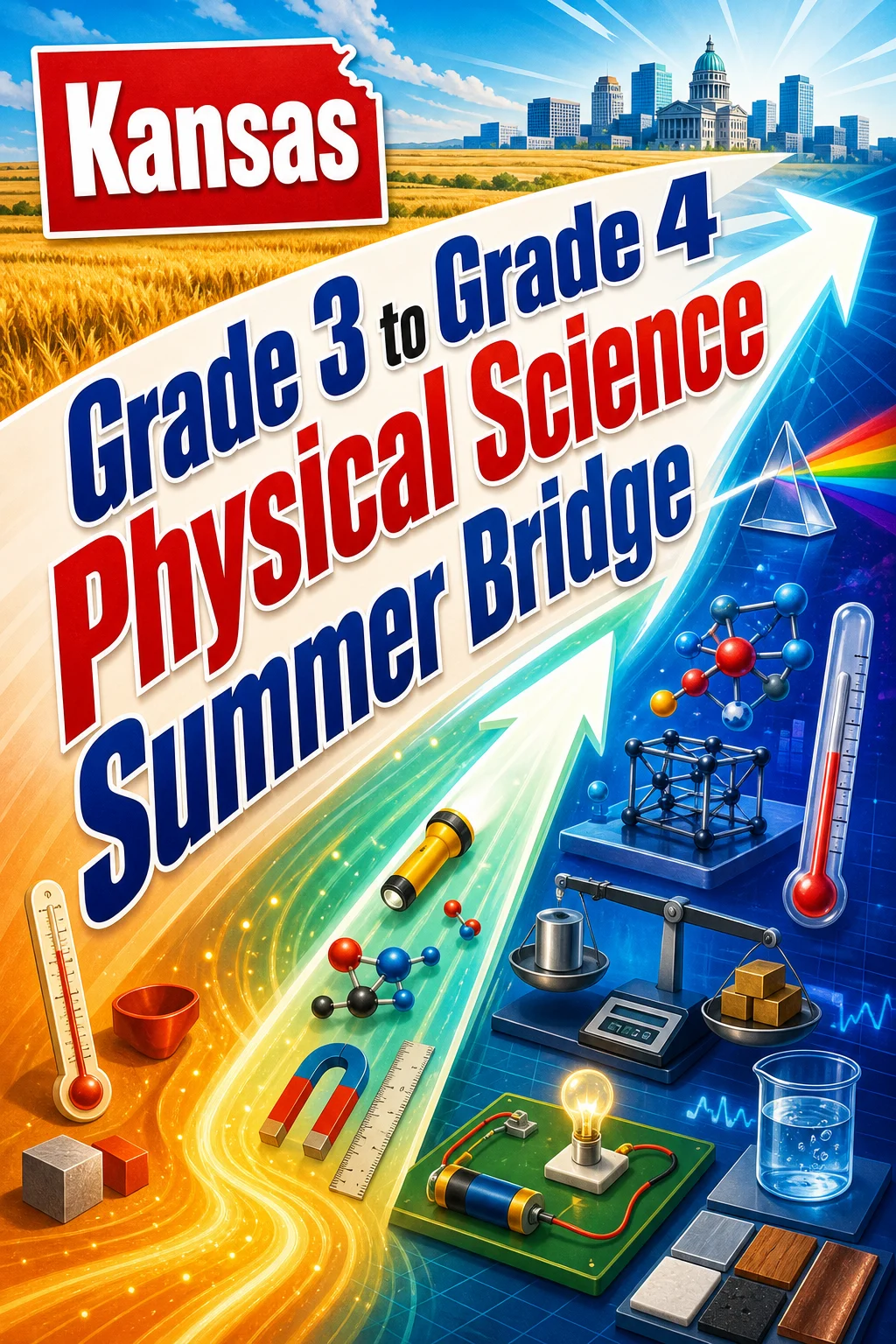 Kansas Grade 3 to Grade 4 Physical Science Summer Bridge