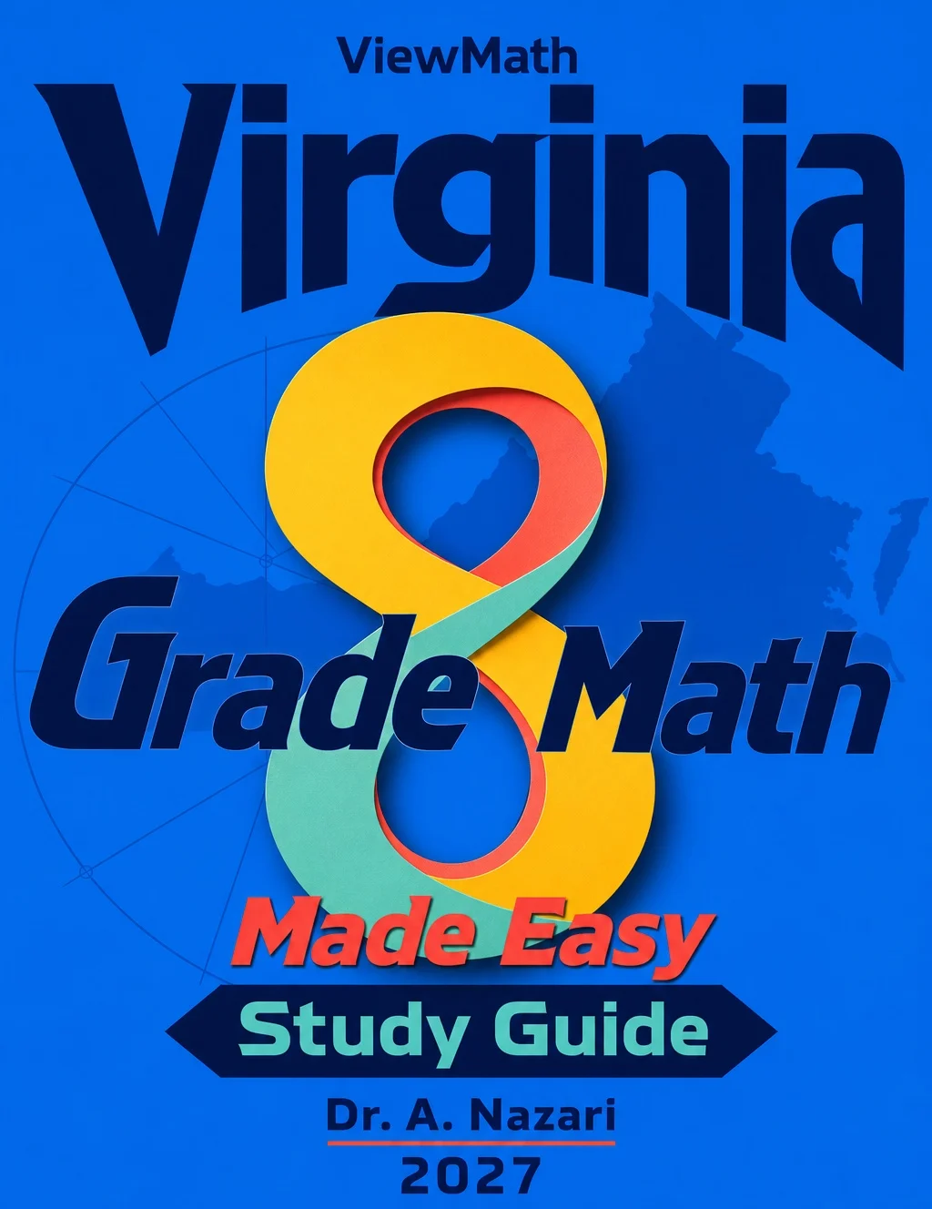 Virginia SOL Grade 8 Math Learn & Test Bundle: 3 Guides, Workbook & 25 Tests