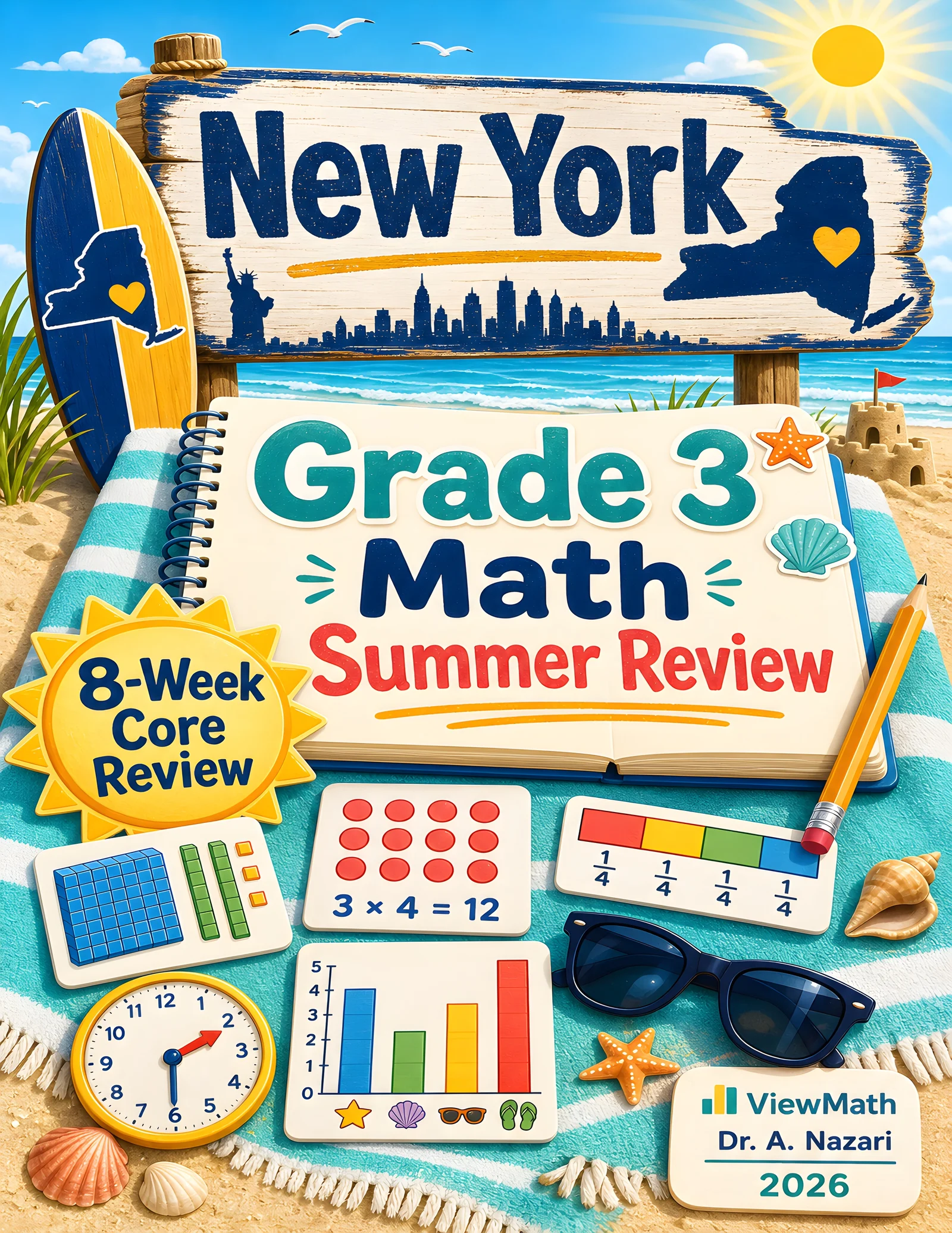 New York NYS Math Test Grade 3 Math Summer Review