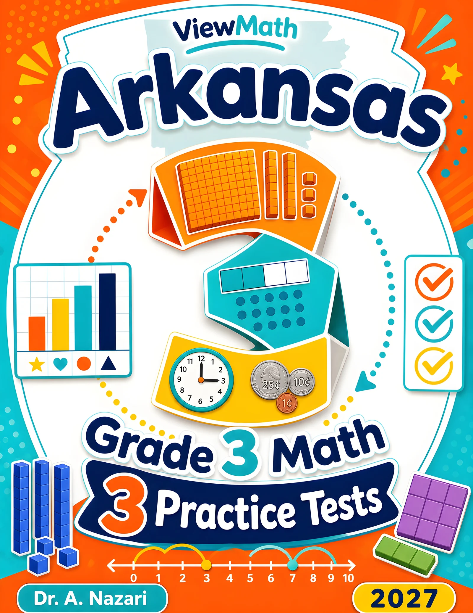 Arkansas ATLAS Grade 4 Math Practice Tests Bundle: 25 Unique Full-Length Tests
