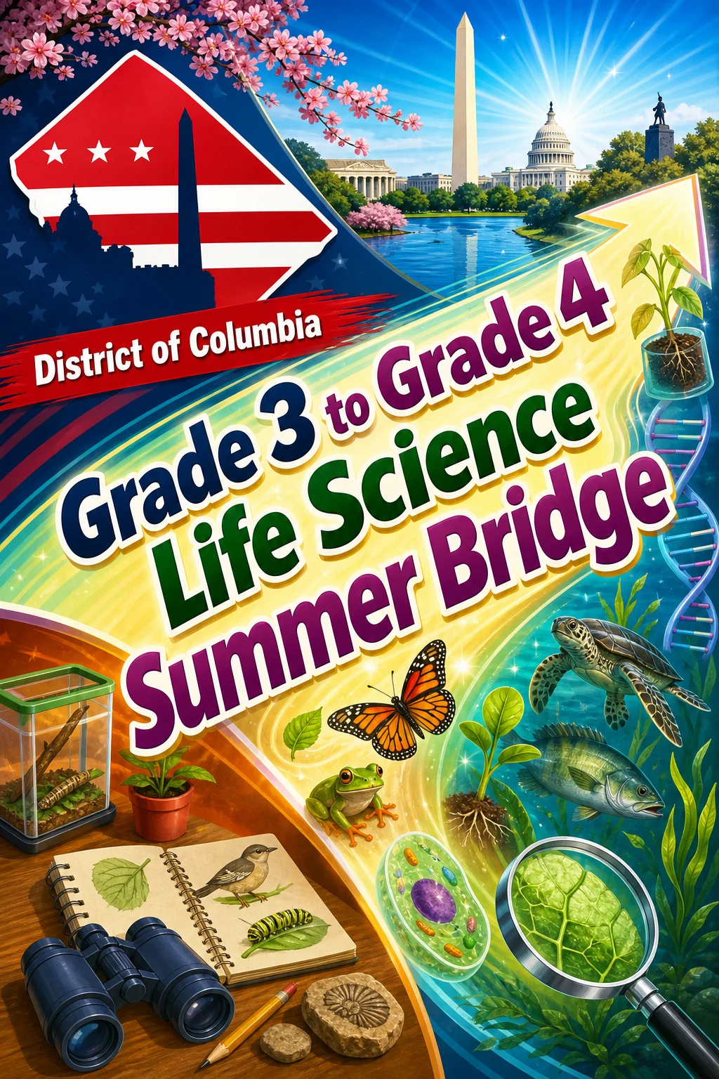 District Of Columbia Grade 3 to Grade 4 Life Science Summer Bridge