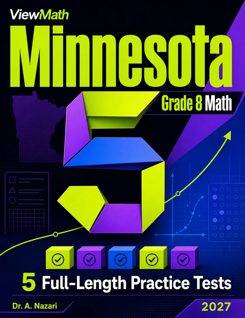 5 Full-Length Minnesota MCA Grade 8 Math Practice Tests