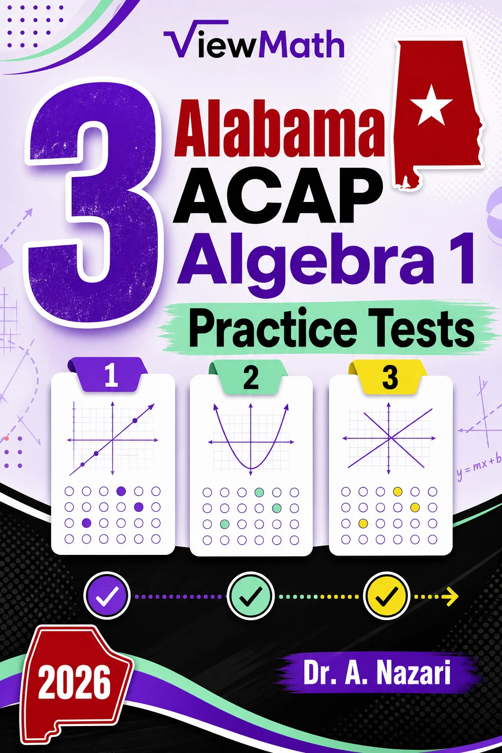 3 Alabama ACAP Algebra 1 Math Practice Tests