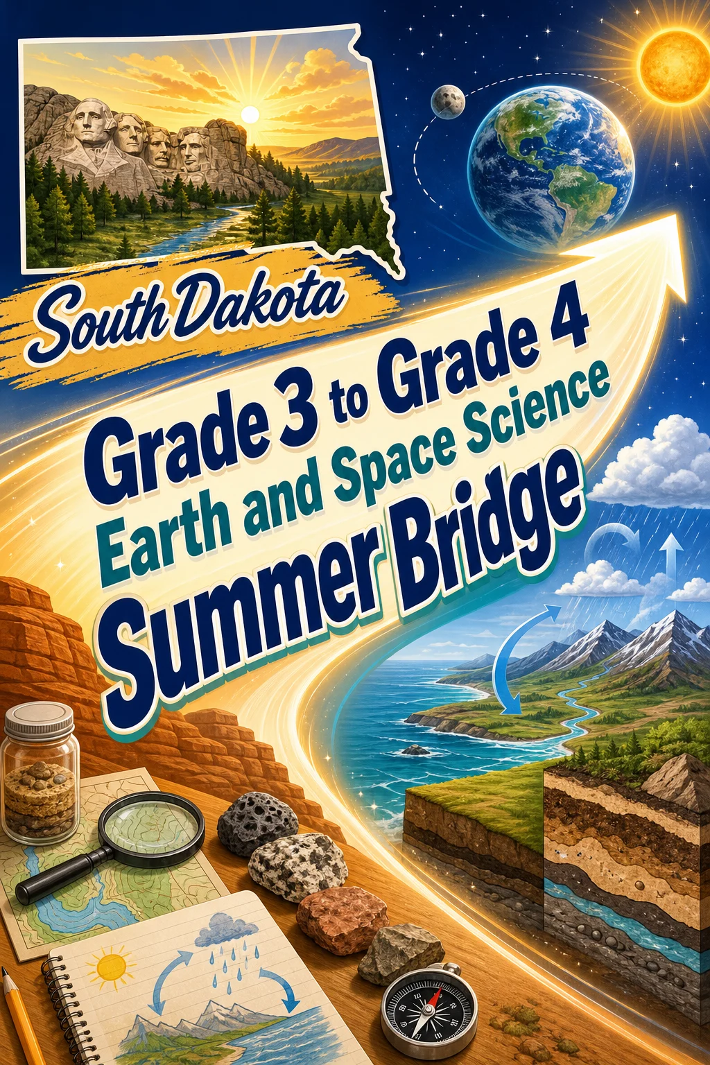 South Dakota Grade 3 to Grade 4 Earth and Space Science Summer Bridge