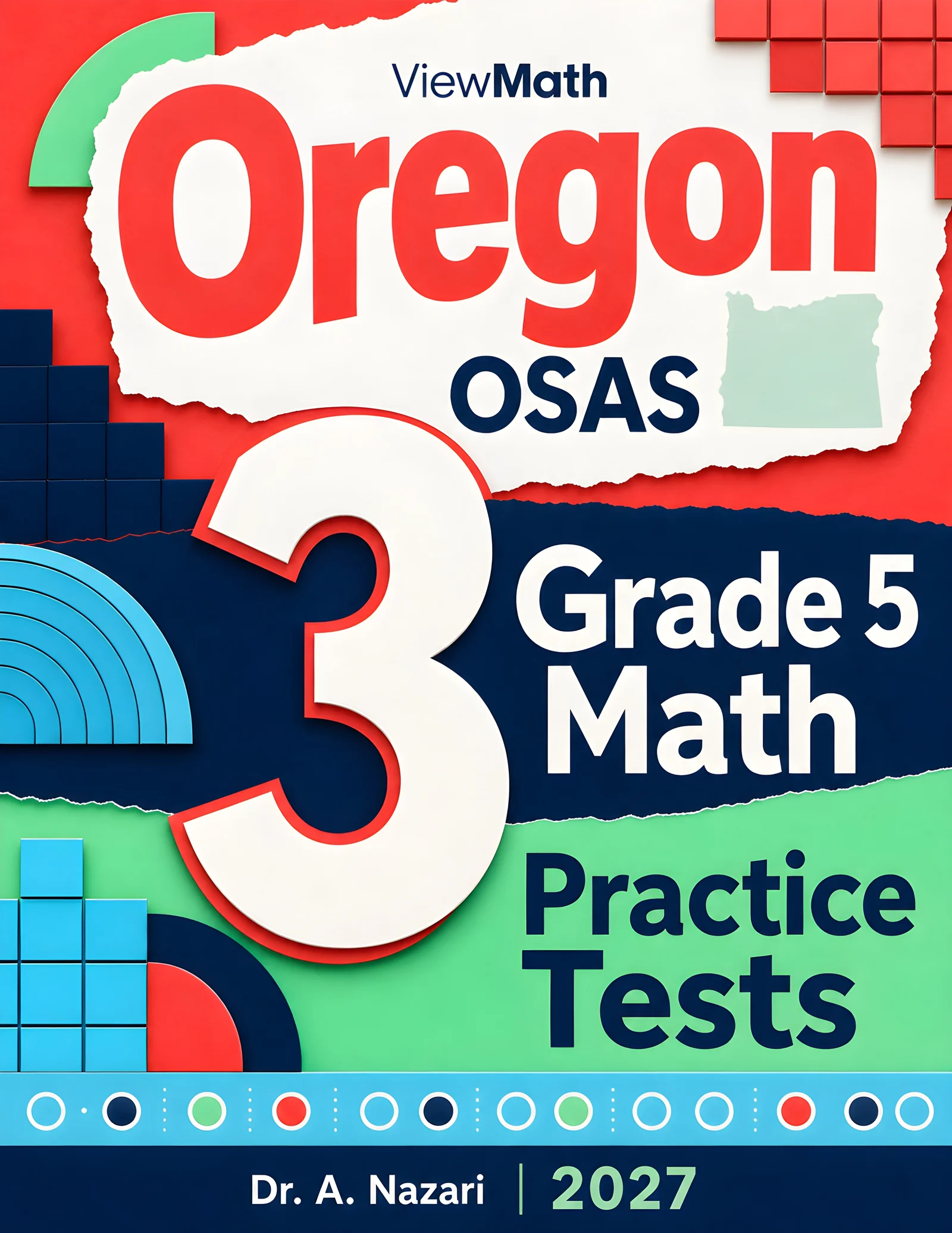 Oregon OSAS Grade 5 Math Practice Tests Bundle: 25 Unique Full-Length Tests