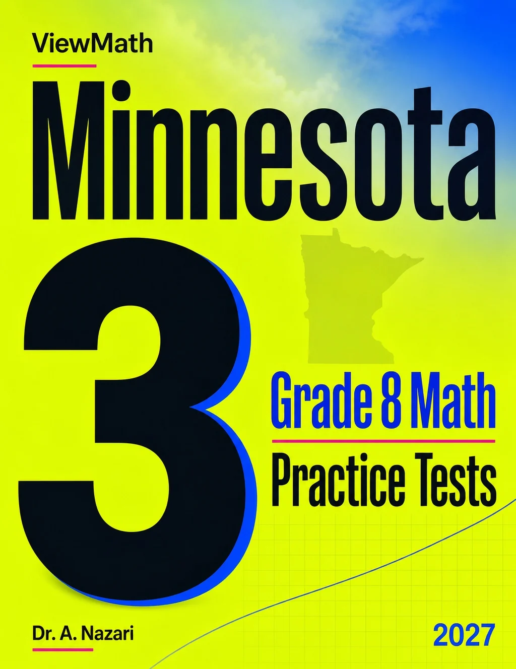 Minnesota MCA Grade 8 Math Practice Tests Bundle: 25 Unique Full-Length Tests