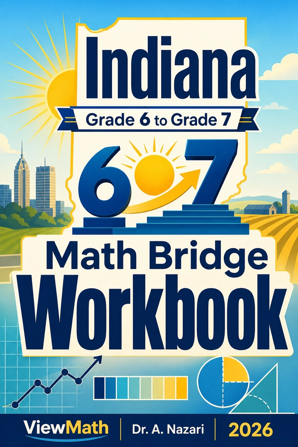 Indiana ILEARN Grade 6 Math Summer Bridge Workbook