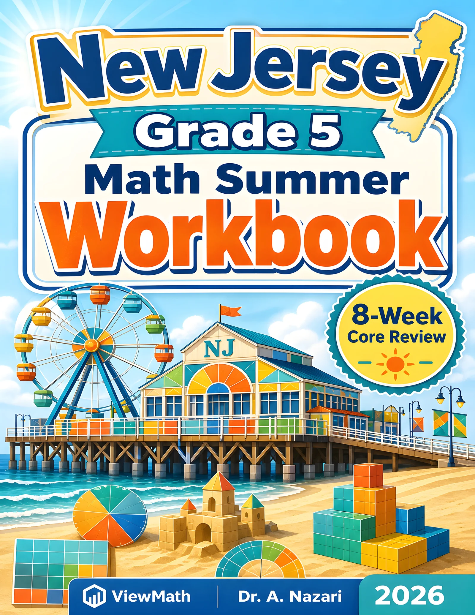 New Jersey NJSLA Grade 5 Math Summer Review Workbook