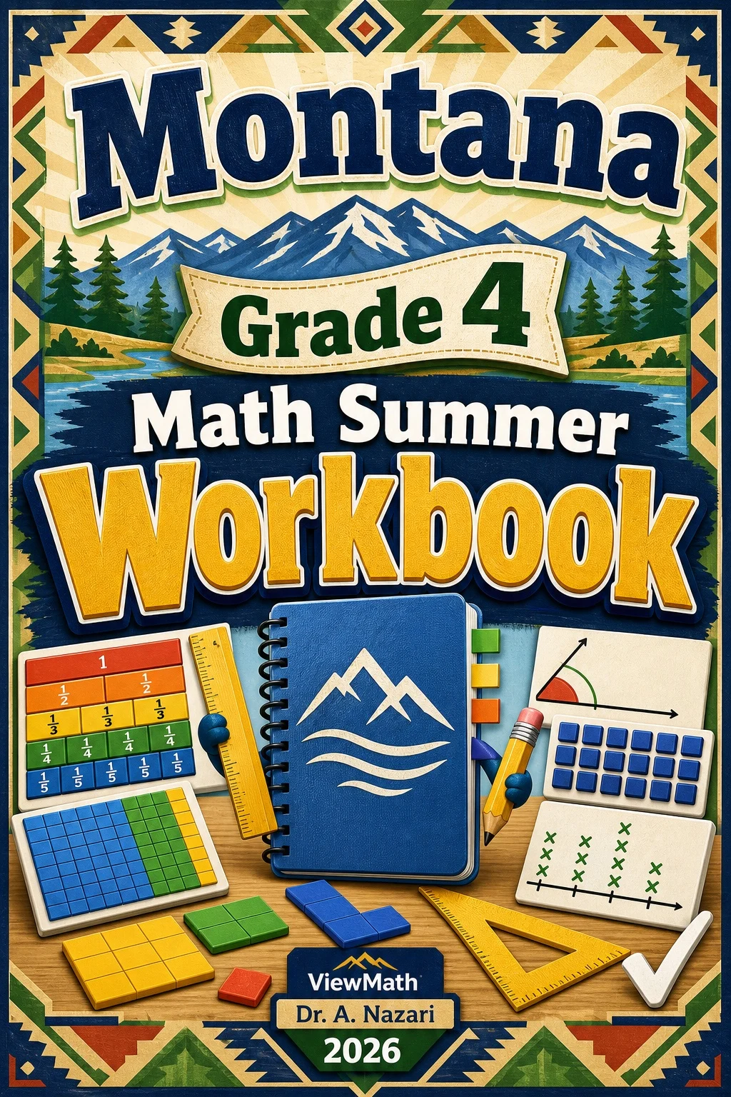 Montana MontCAS Grade 4 Math Summer Review Workbook