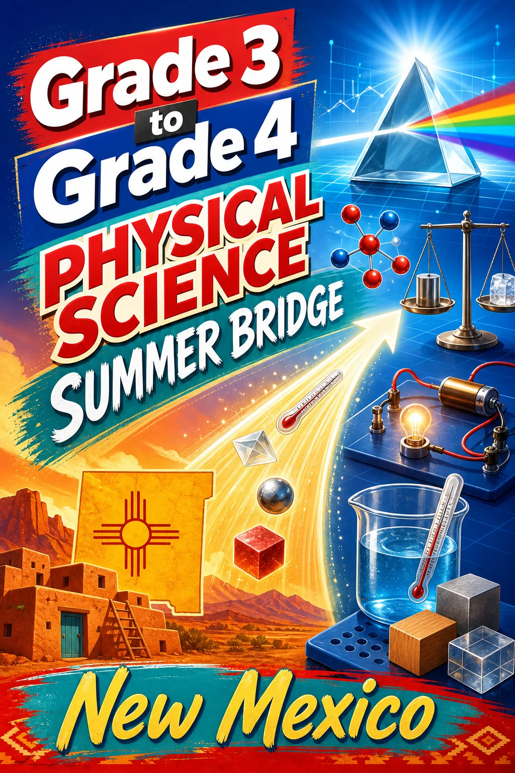 New Mexico Grade 3 to Grade 4 Physical Science Summer Bridge