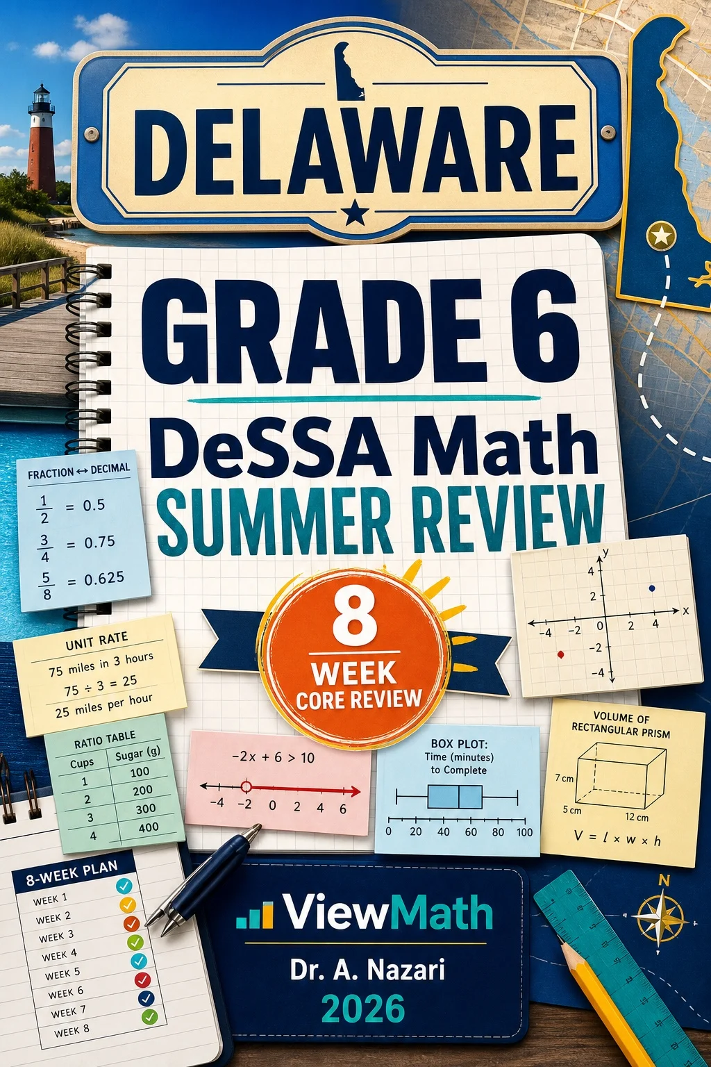 Delaware DeSSA Grade 6 Math Summer Review