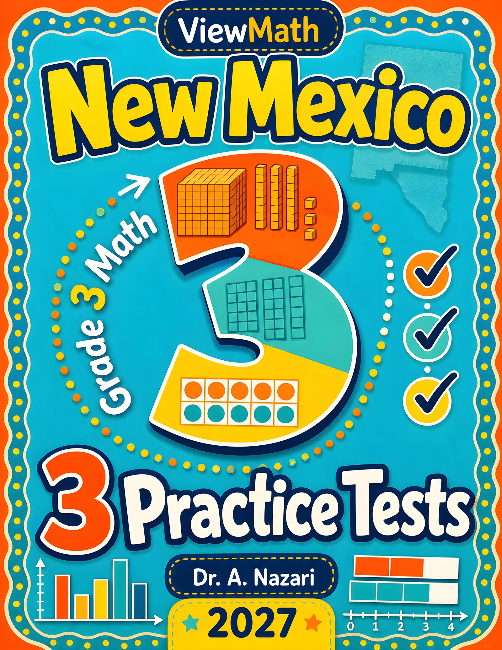 New Mexico NM-MSSA Grade 4 Math Practice Tests Bundle: 25 Full-Length Tests