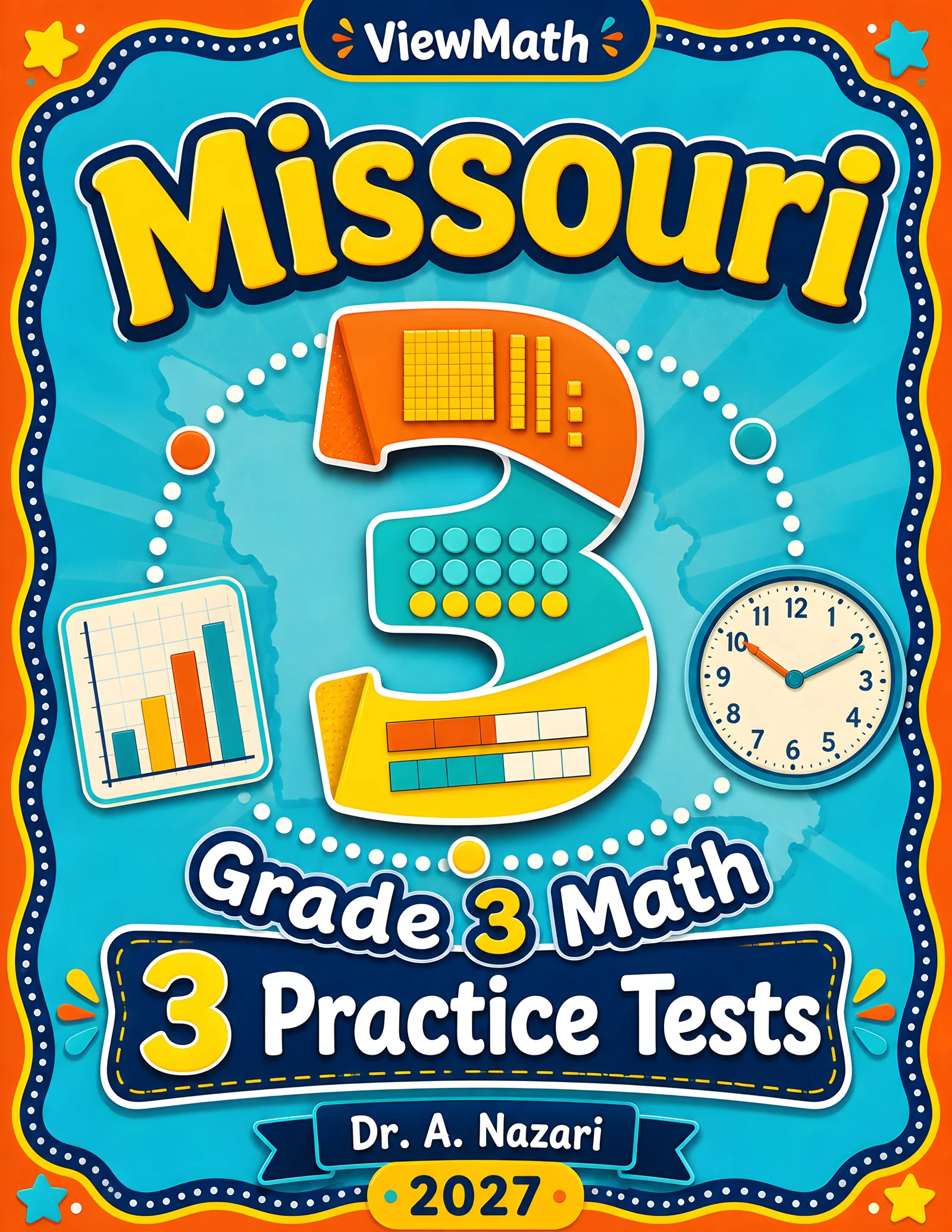 Missouri MAP Grade 4 Math Practice Tests Bundle: 25 Unique Full-Length Tests